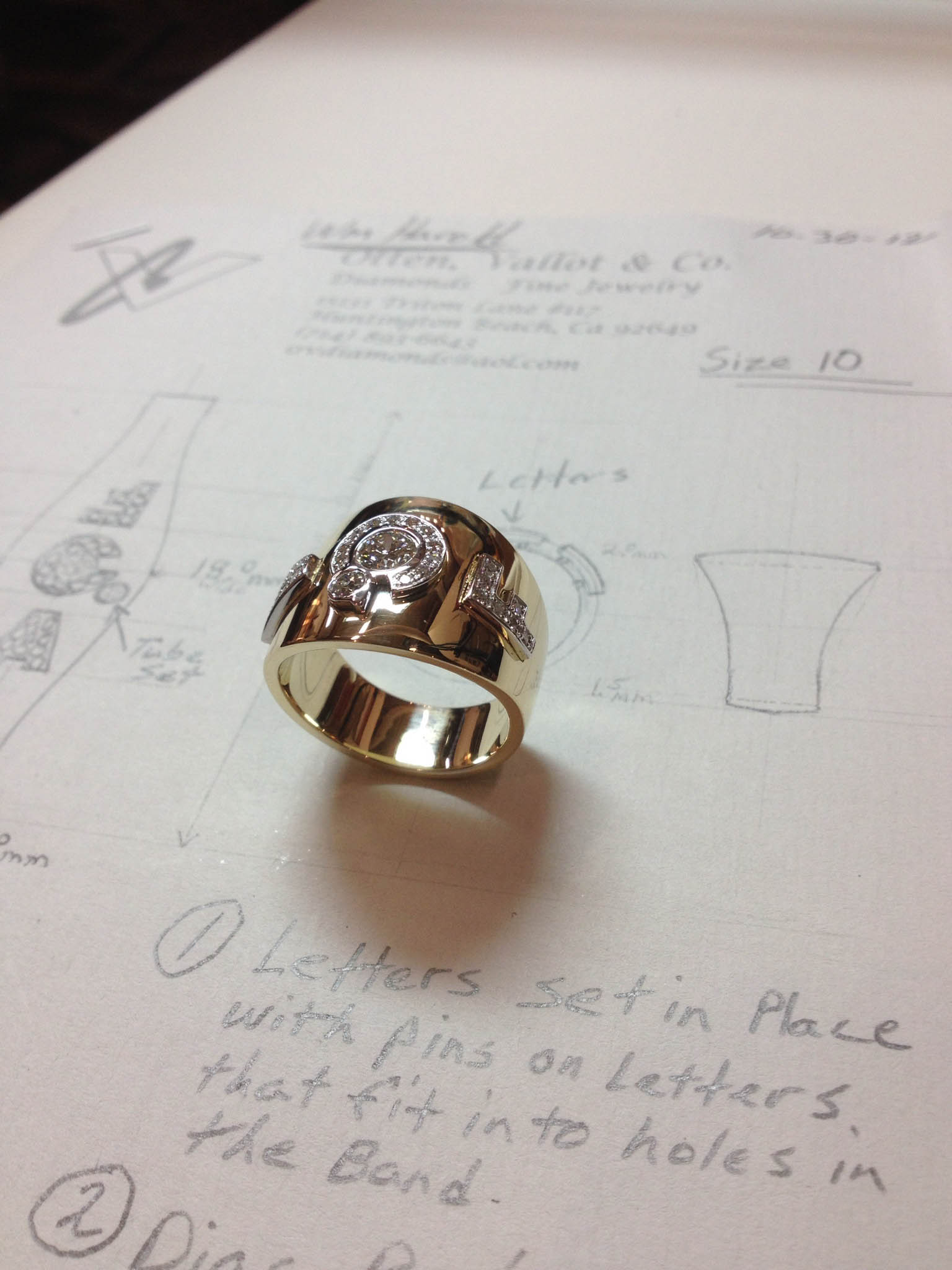 Finished Ring with Sketch