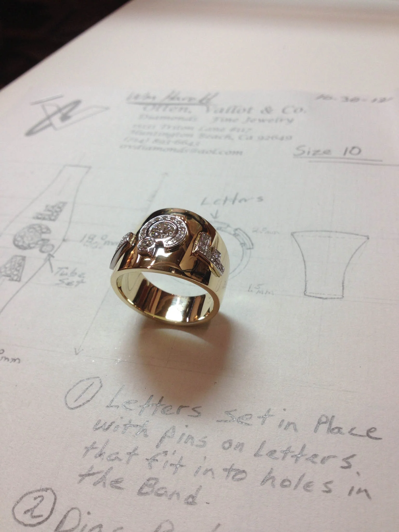 Finished Ring with Sketch