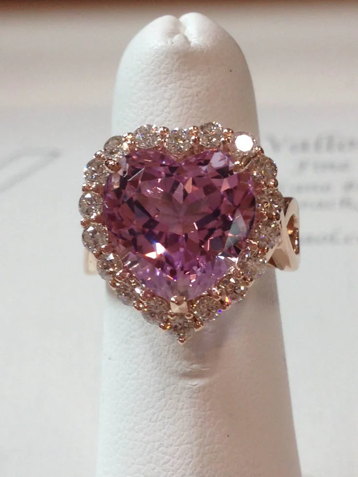 Morganite and Diamond Ring