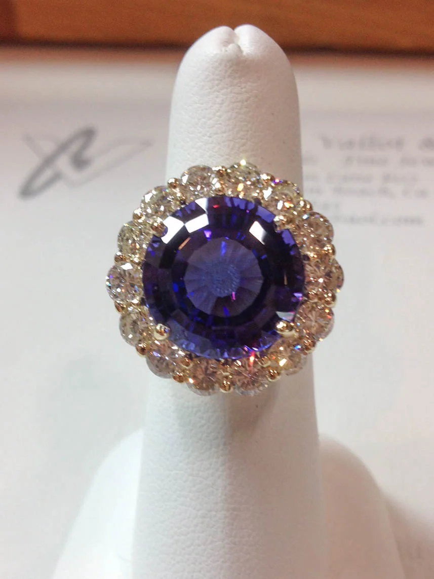 Tanzanite and Diamond Ring