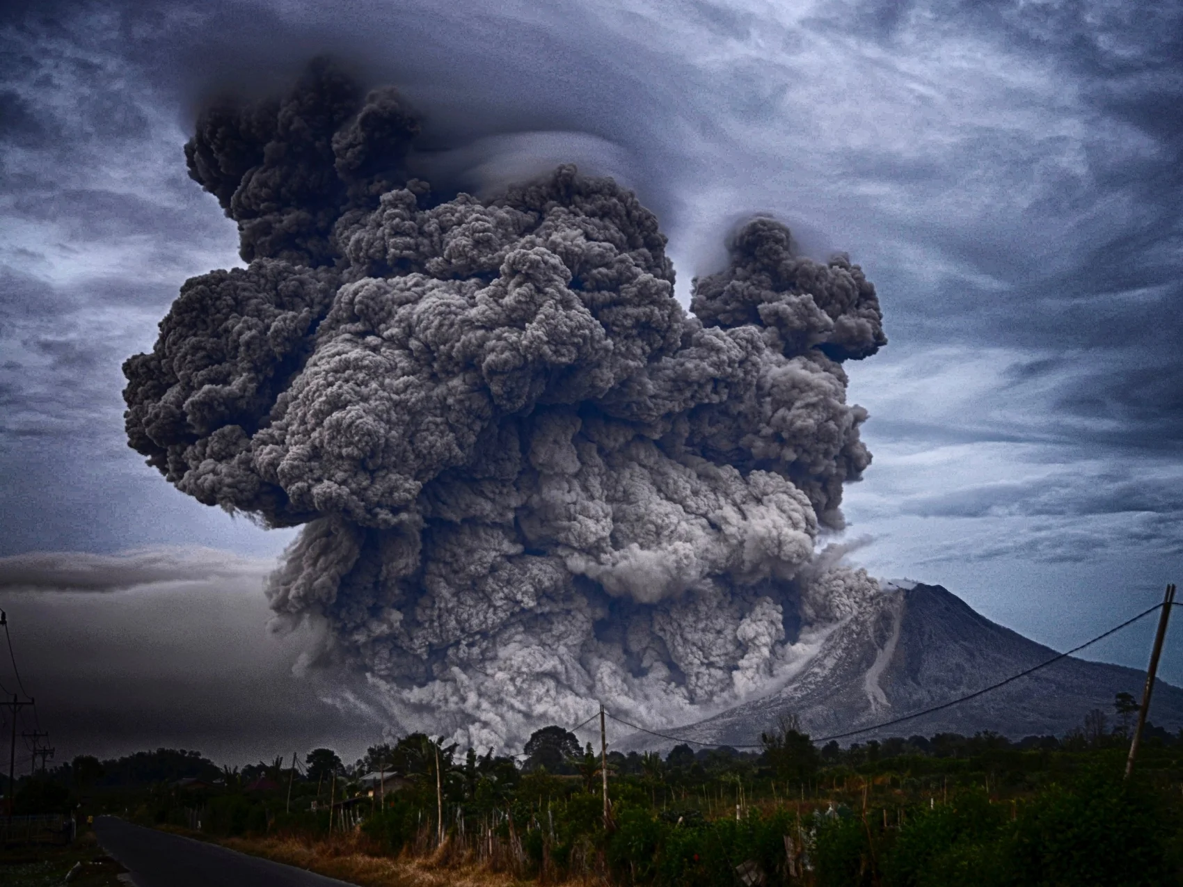 Mount Sinabung, Indonesia; photo by Yosh Ginsu on Unsplash