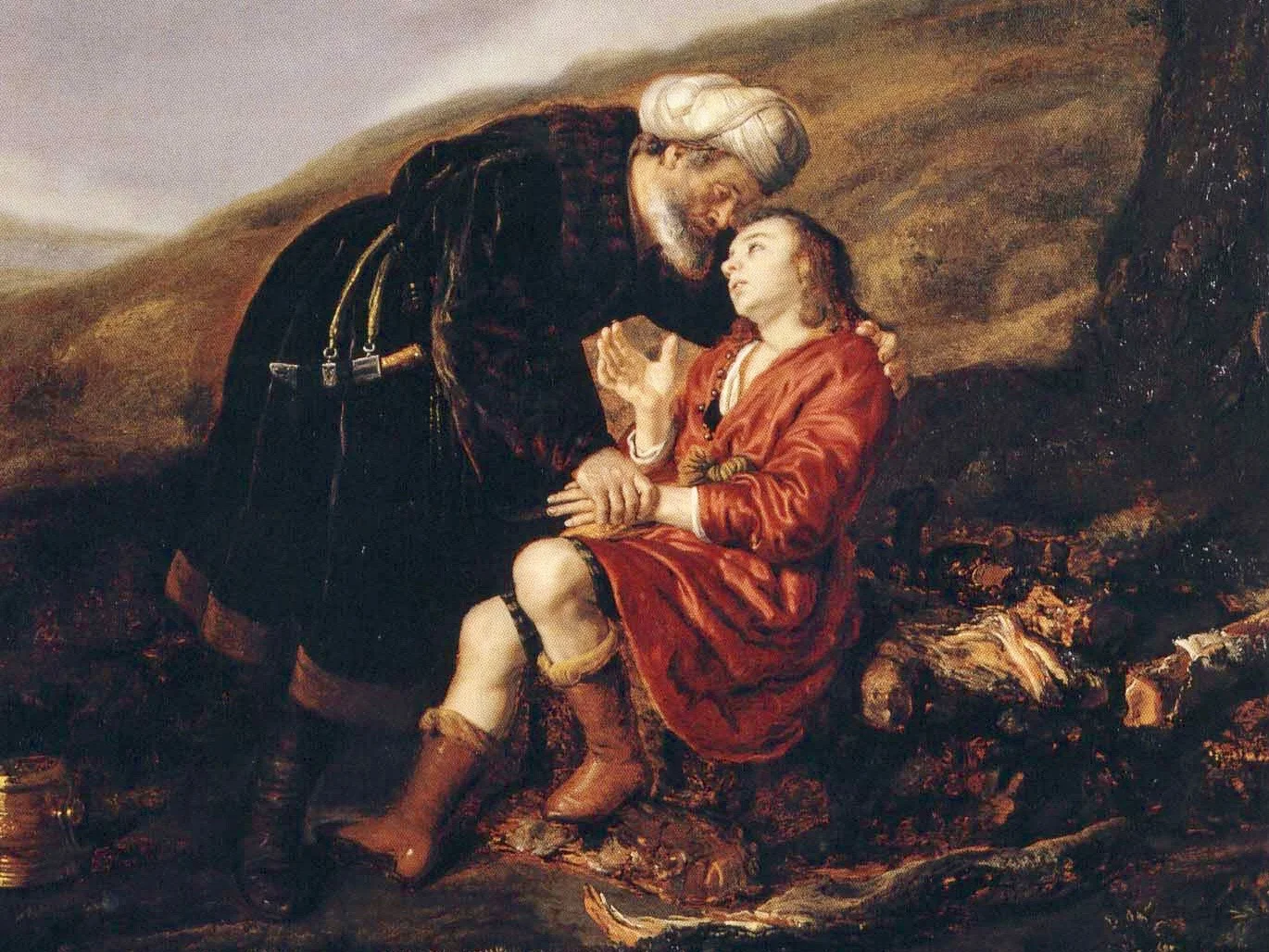 Abraham and Isaac before the Sacrifice, Jan Victors, 1642; from Wikimedia Commons