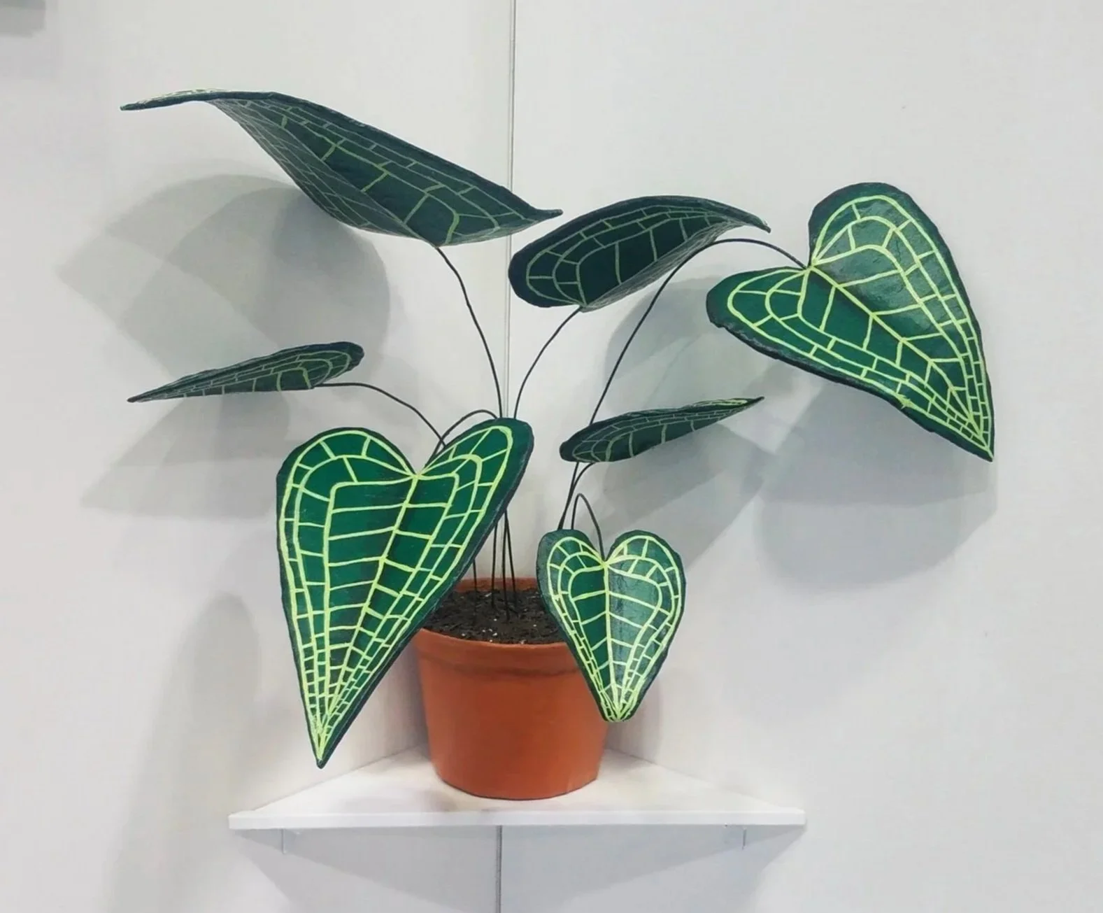 House Plant  Paper mache, acrylic, and wire 2023