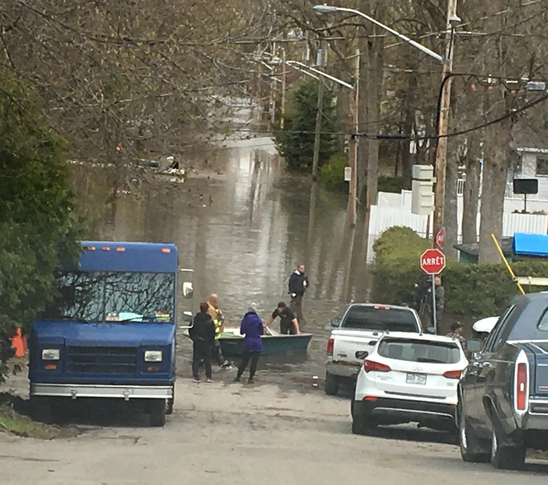 Water was receding, good faith was rising. 