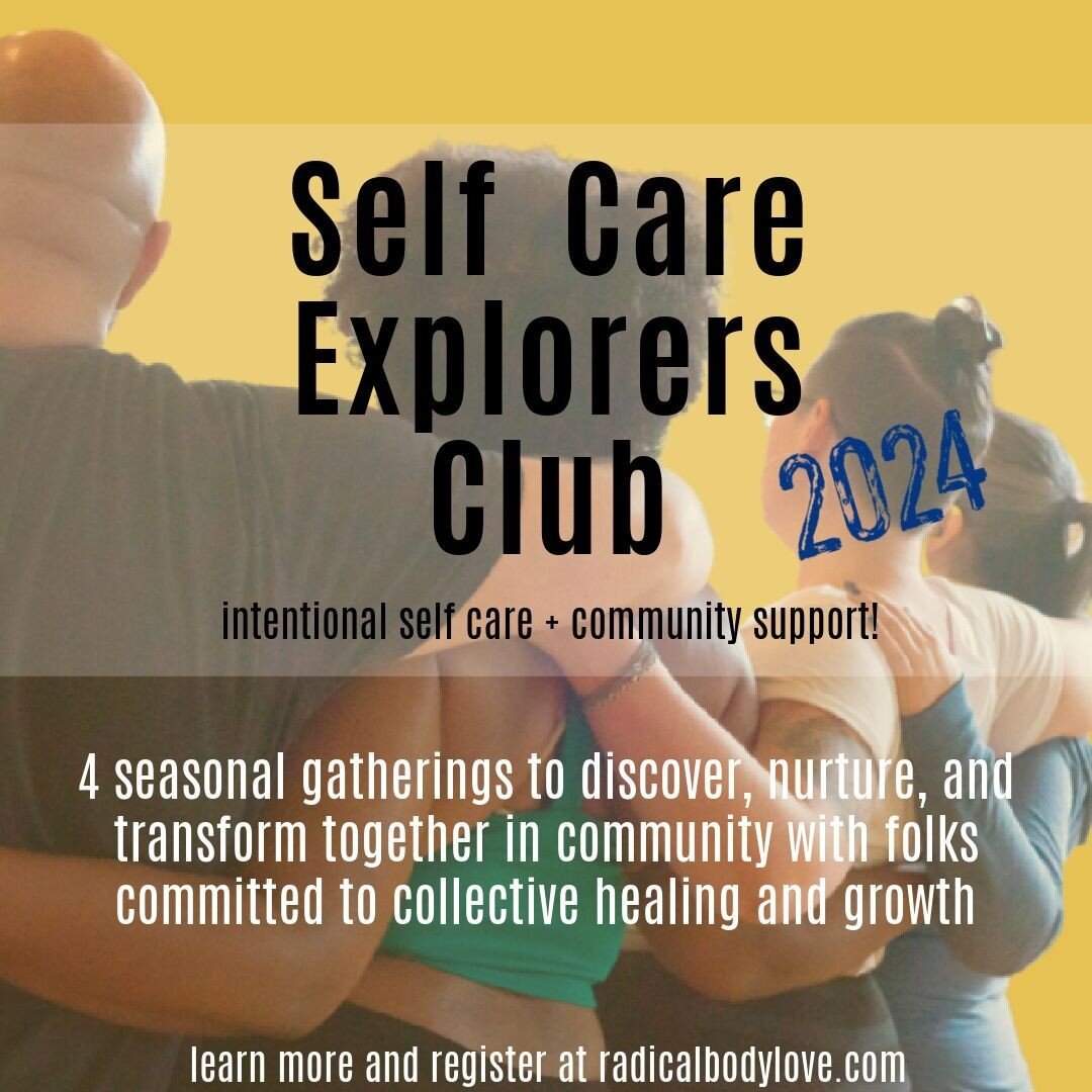 Y'all! The 2024 Self Care Explorers Club has our first seasonal gathering next month! Are you planning on attending?⁠
⁠
This year we're only gathering 4 times! Beginning each season together in community to grow, learn, heal, and connect. No yearlong