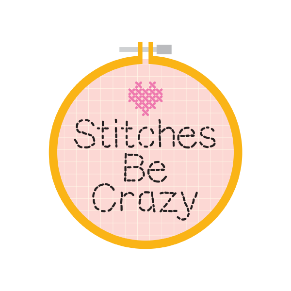 Stitches Be Crazy Vinyl Sticker