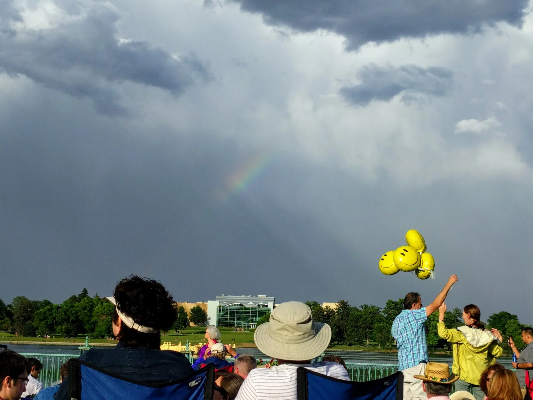 June 2016. City Park, Denver, Colorado. Every summer Sunday, Denver and suburbs get together for a giant picnic. Rain often joins us, too. 