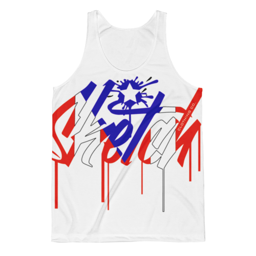 Men  "SKETCH PR" Front Print Special Limited EditionTANK