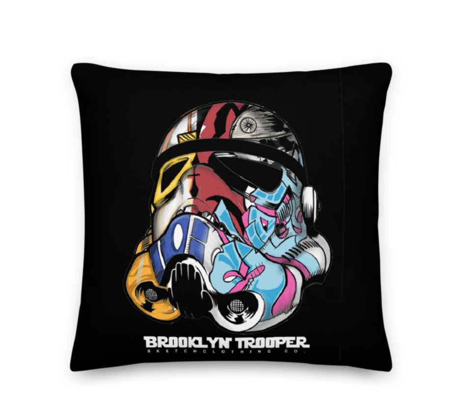 BROOKLYN TROOPER PREMIUM PILLOW 18X18