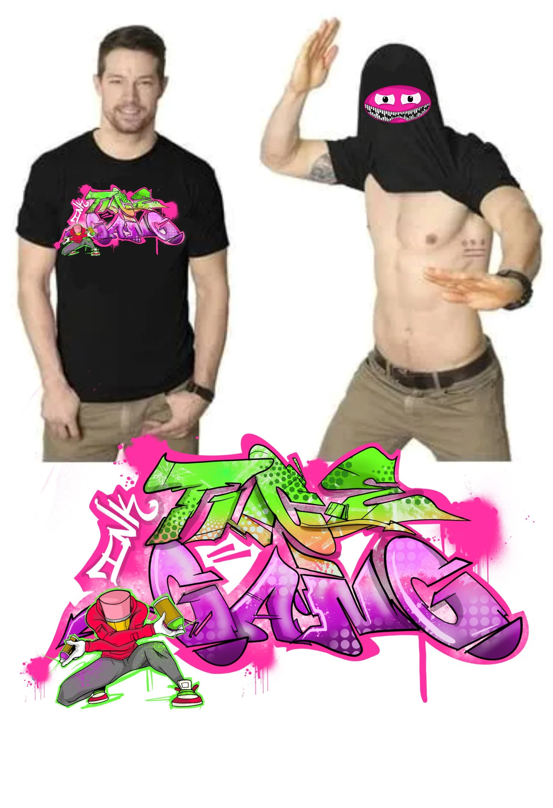 Inktuce Gang collab ninja tee