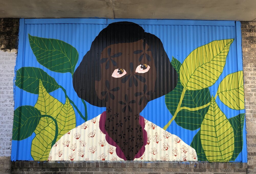   Tribute to Naomi Polk , Mural, Houston.  