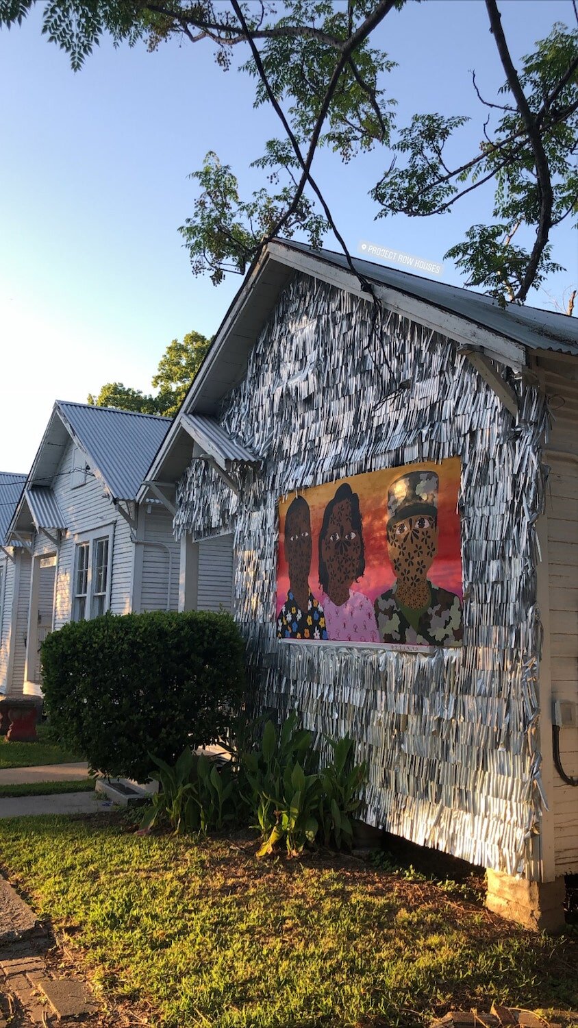 View of art installation by Houston artist Jasmine Zelaya