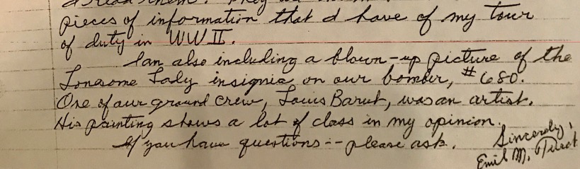 This letter is dated 25 Jun, 1990. Turek photocopied his correspondence to David Rogers, and others. Courtesy of the Turek family.