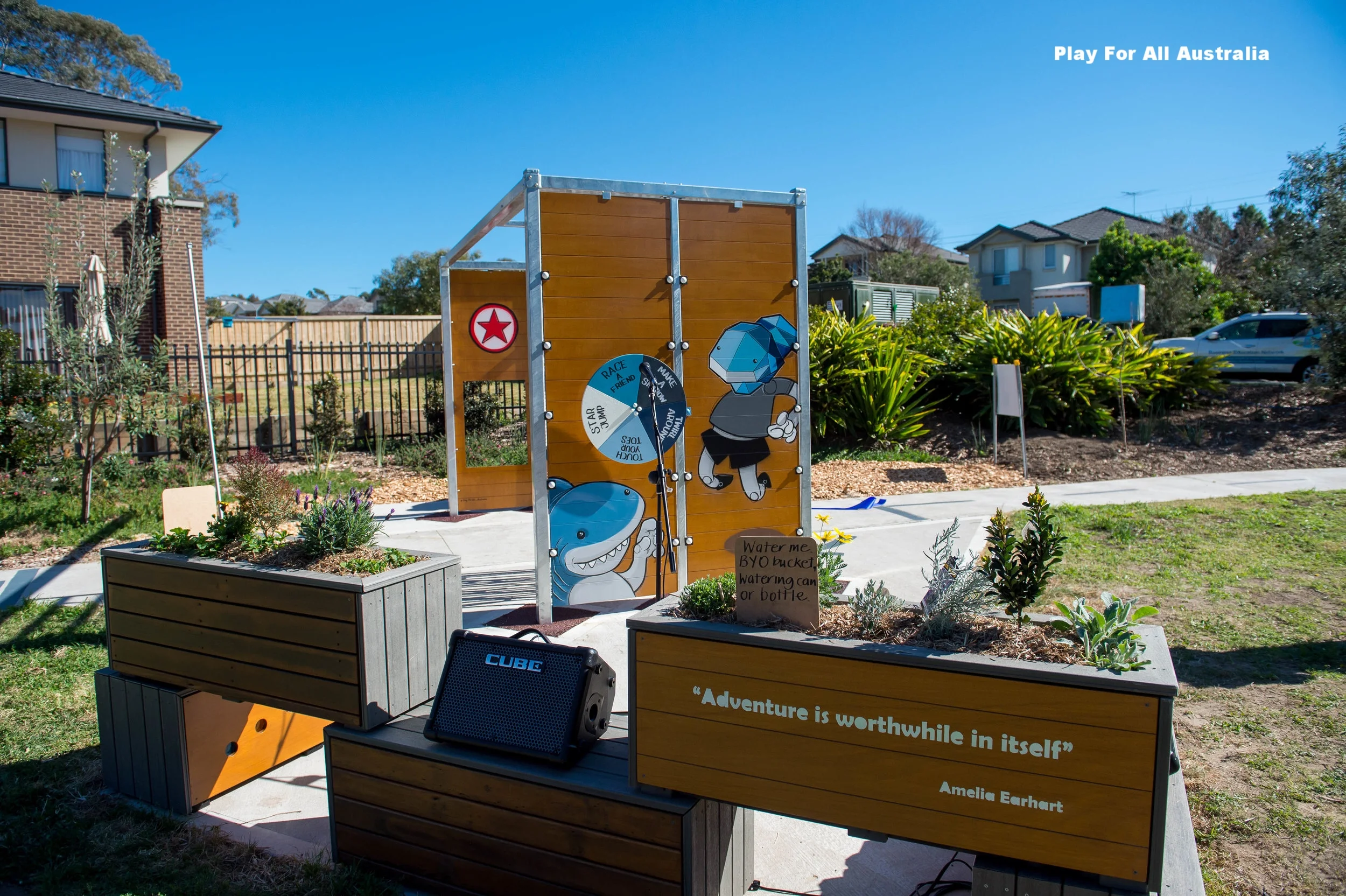 Inclusive Design - Play Pavilion, Planters and Play Boxes