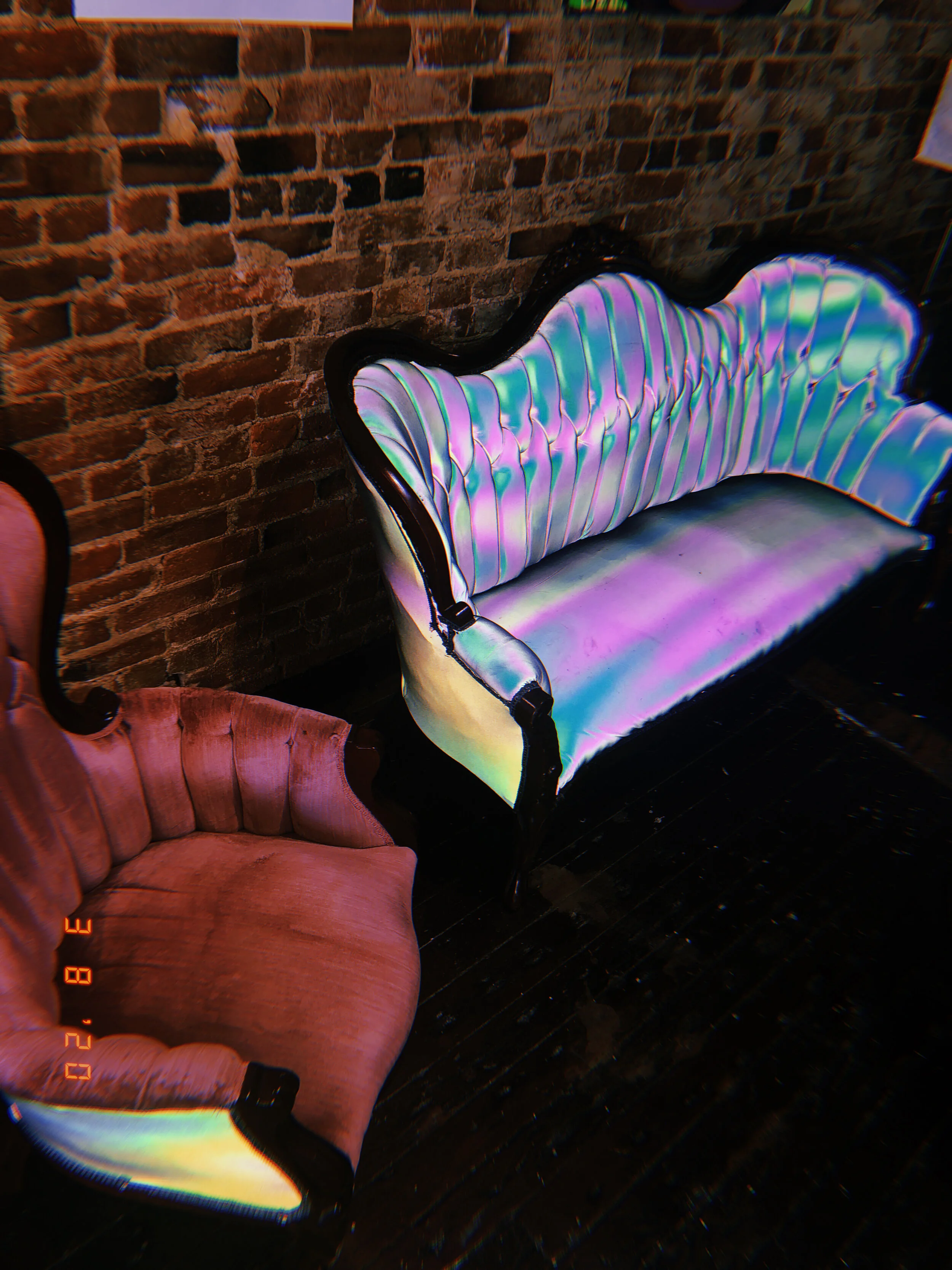 Reupholstered Couch Set