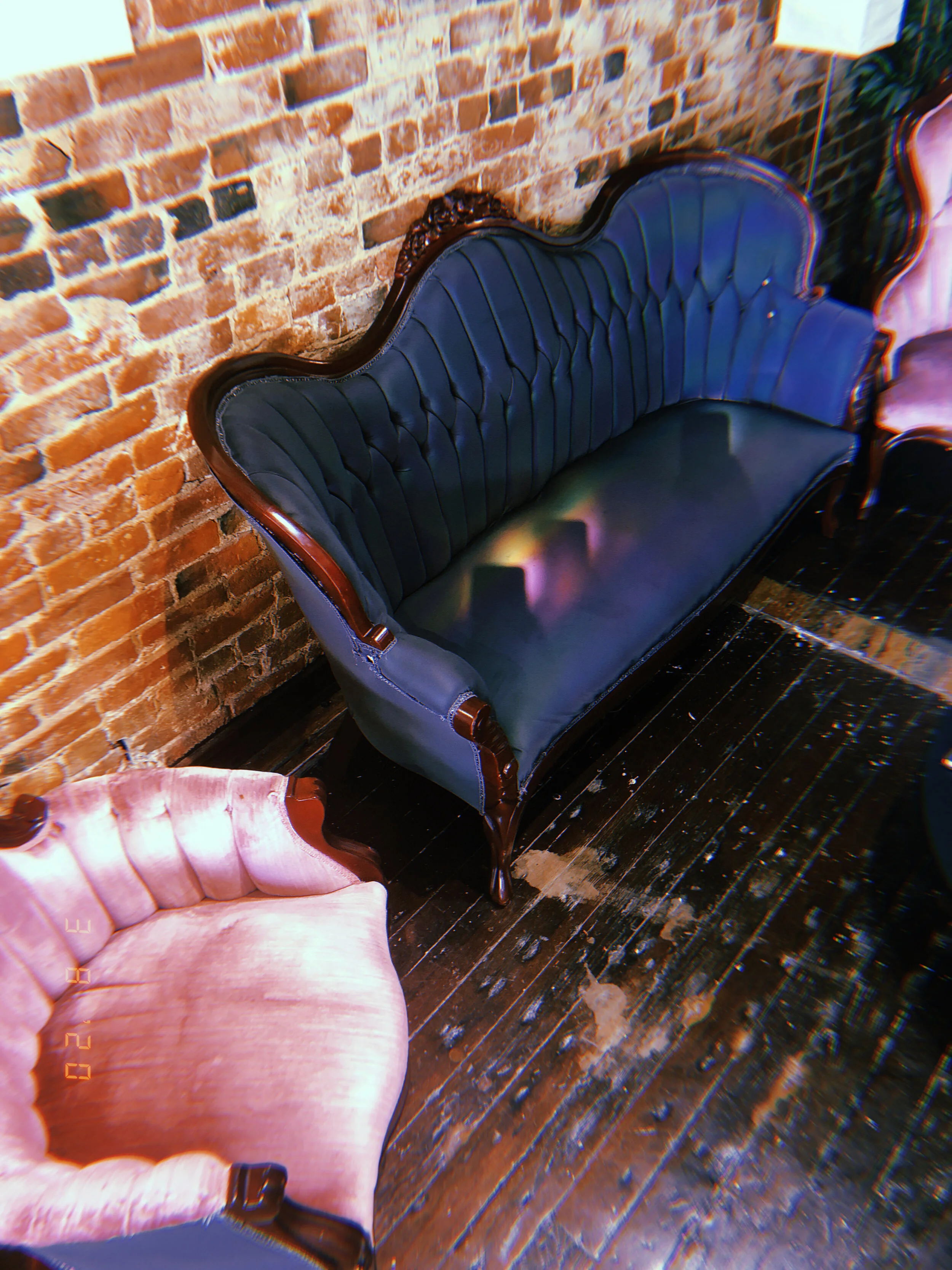 Reupholstered Couch Set