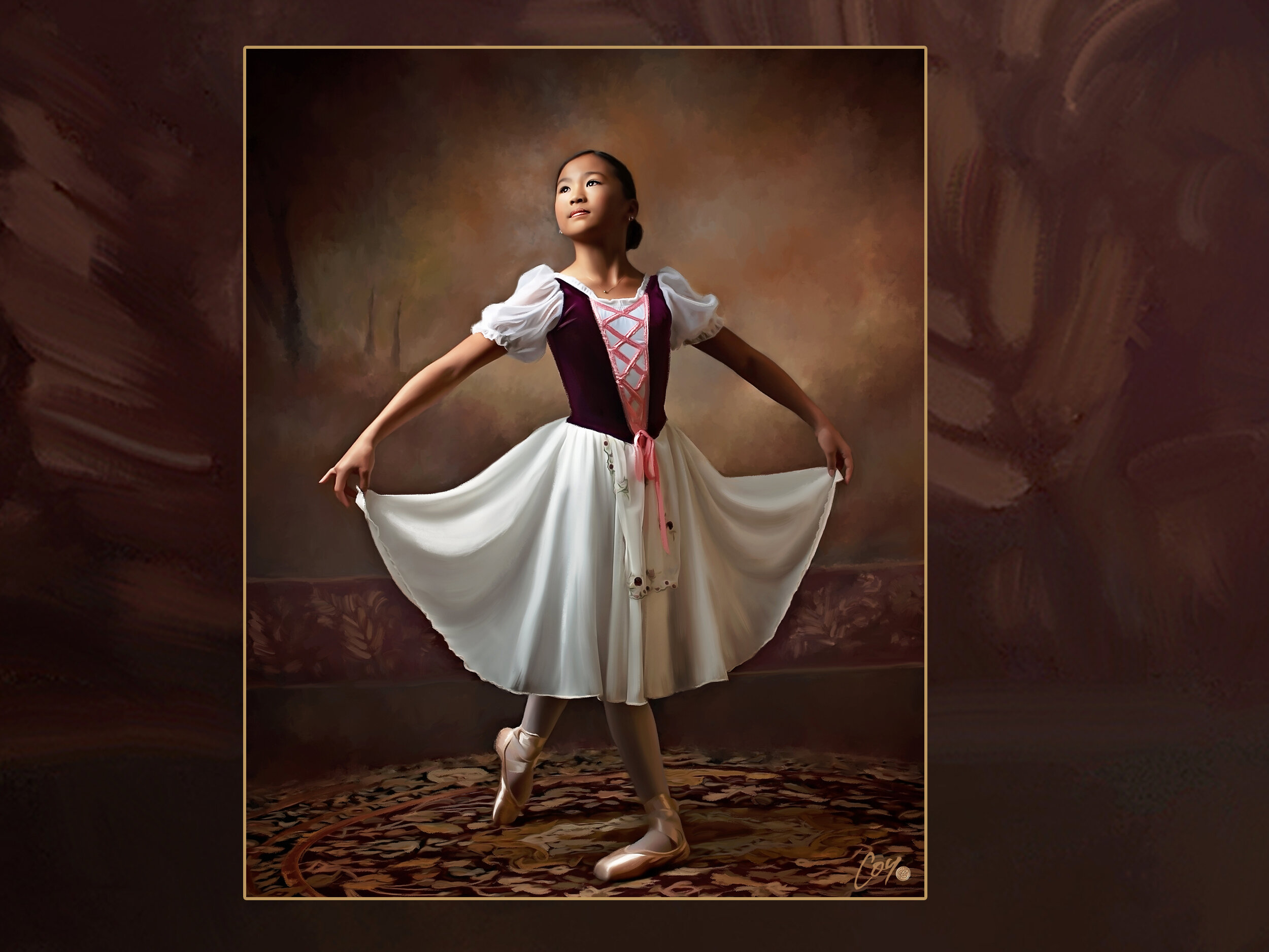 ballet-ballerina-portrait-painting-oil-rancho santa fe- san diego-la jolla-fairbanks ranch-inspired movement dance- 4s ranch-nutcracker-classical-photography-photographer.jpg