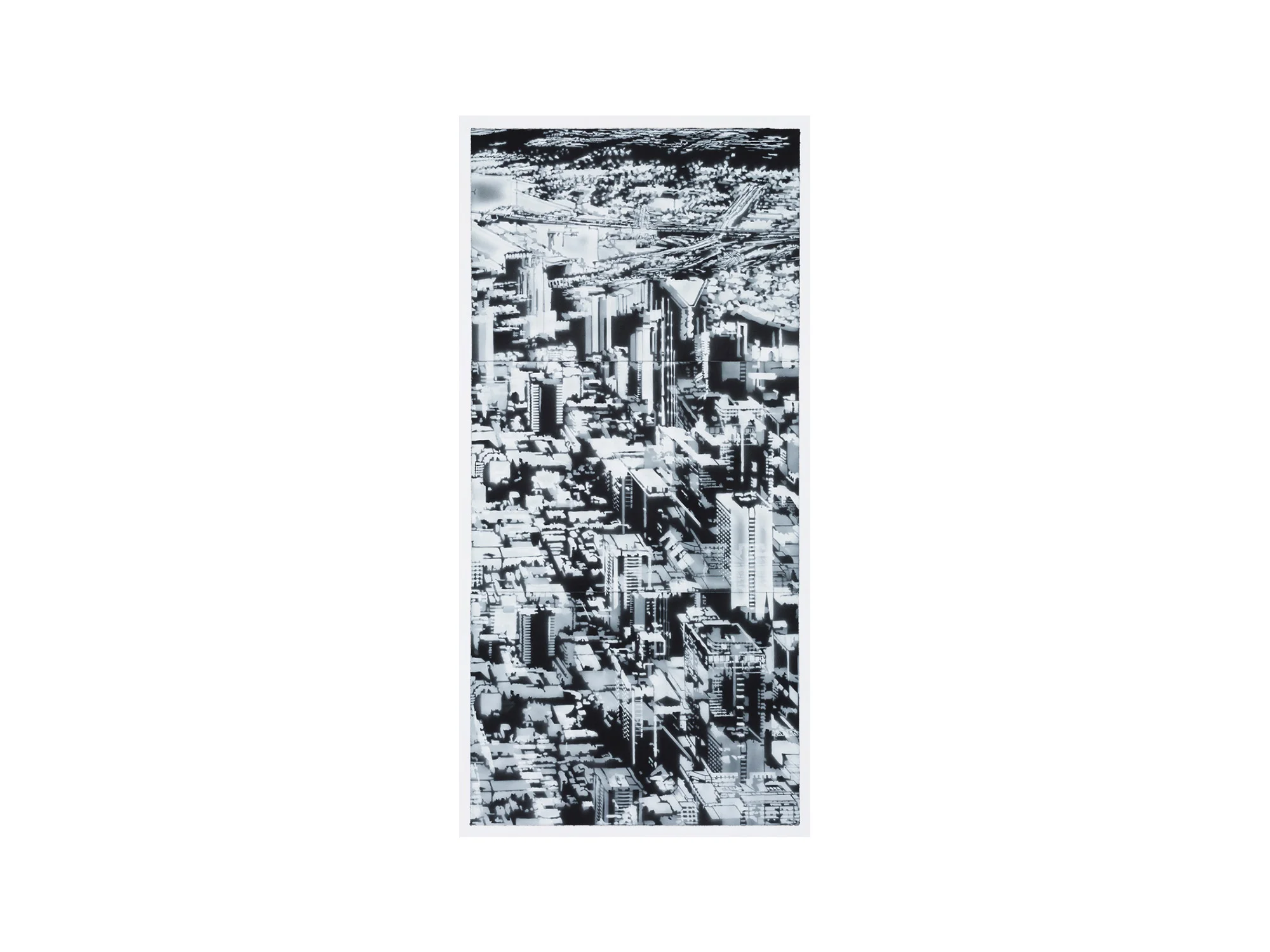 Louise Forthun Morning , 2016 synthetic polymer on paper 220 x 104cm ARTIST BIO