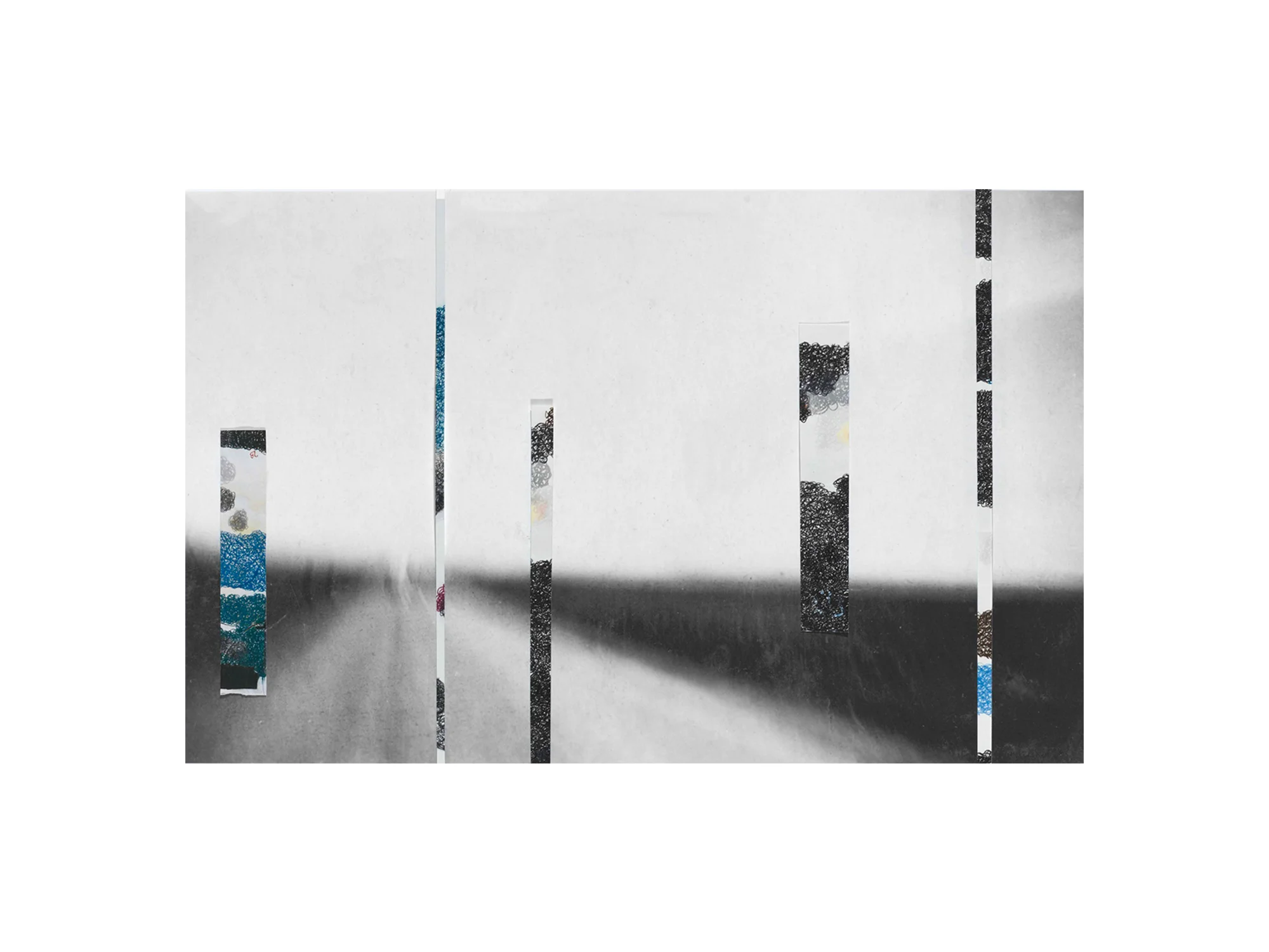 Denise Green RJG: On the way to Derna , 2016 one photograph and five drawings 112 x 66.5cm ARTIST BIO