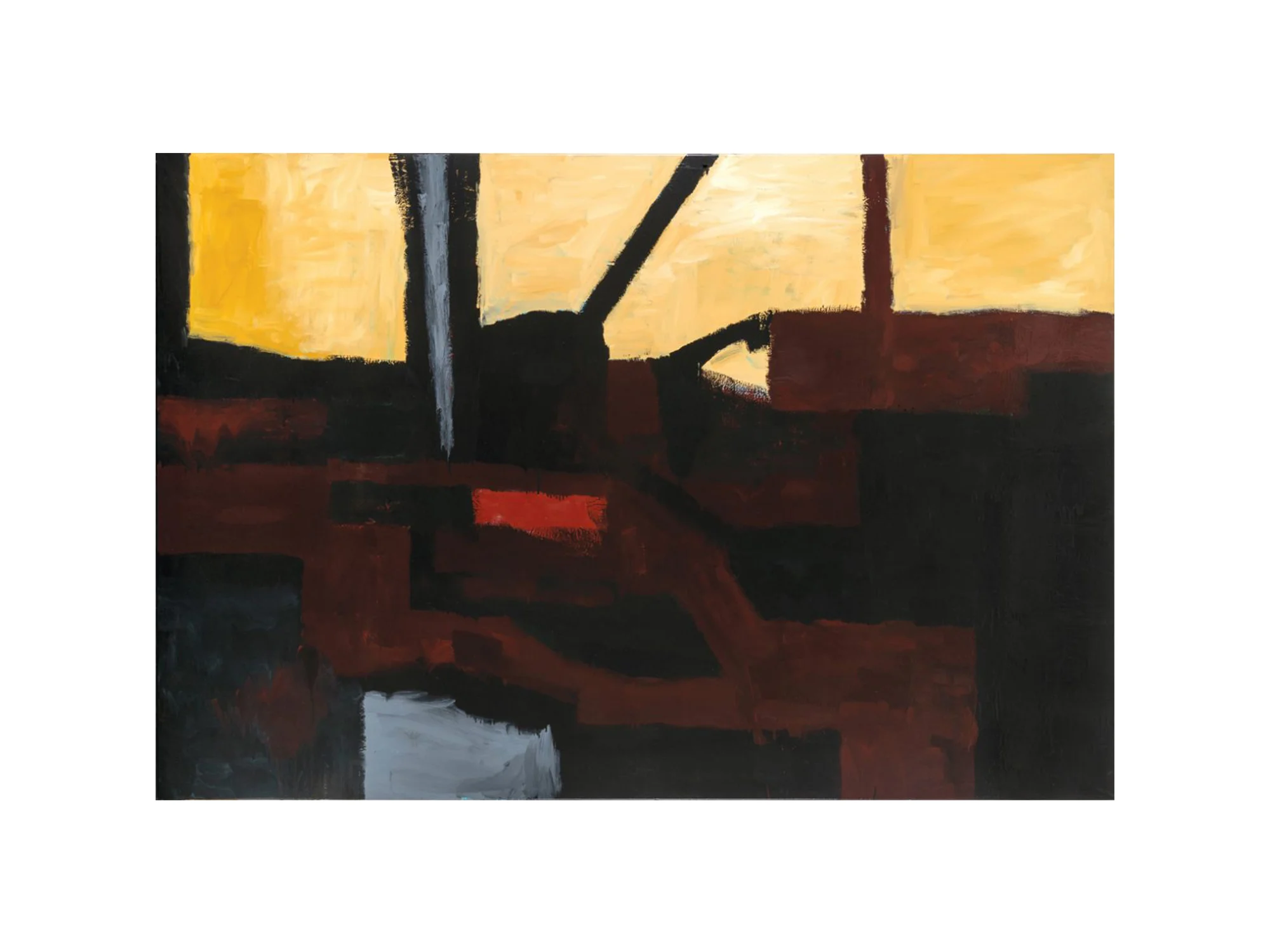 James Clayden Railway , 2016 enamel on canvas 152 x 229cm ARTIST BIO