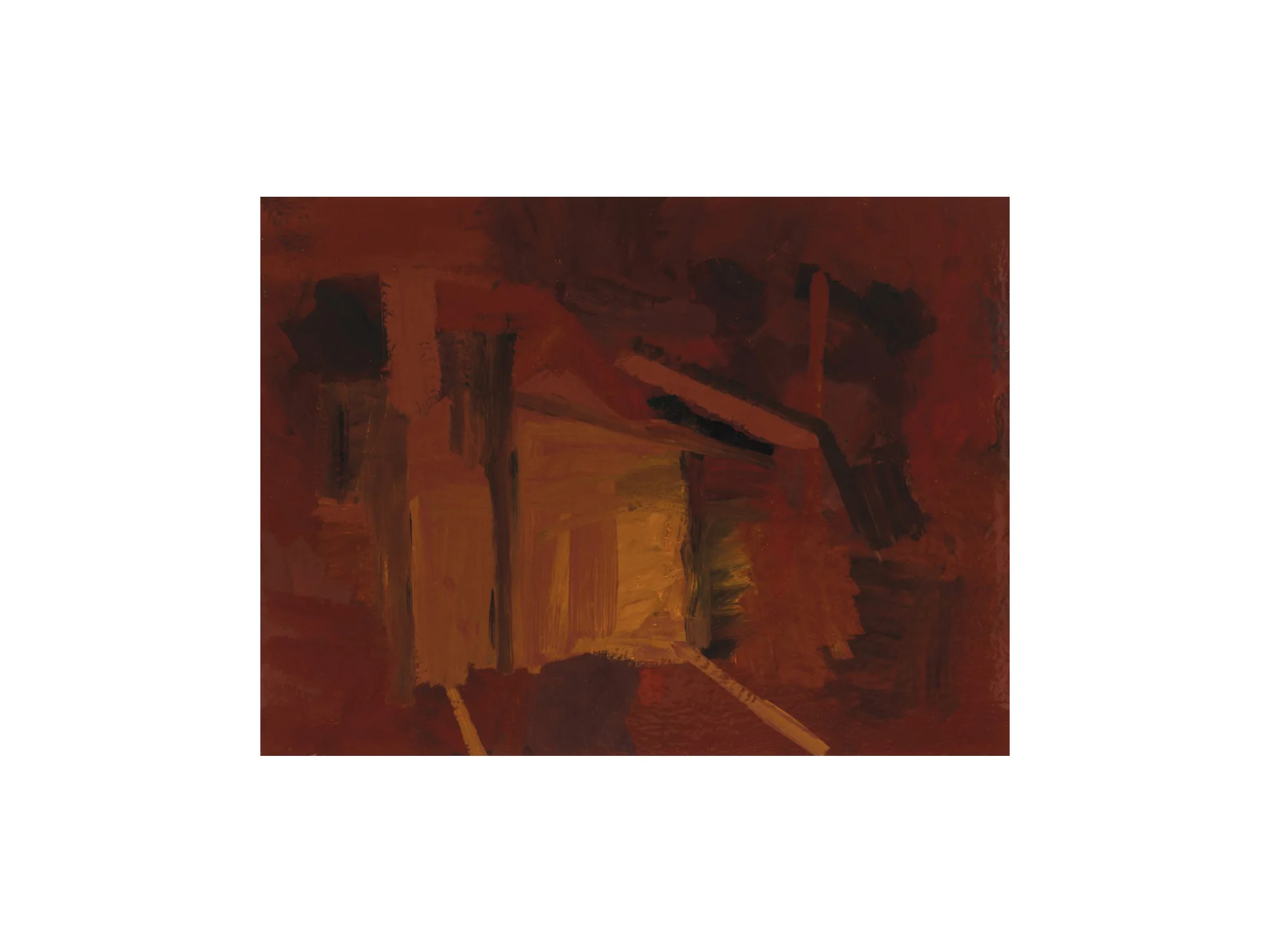 James Clayden Street , 2016 enamel on canvas 46 x 61cm ARTIST BIO