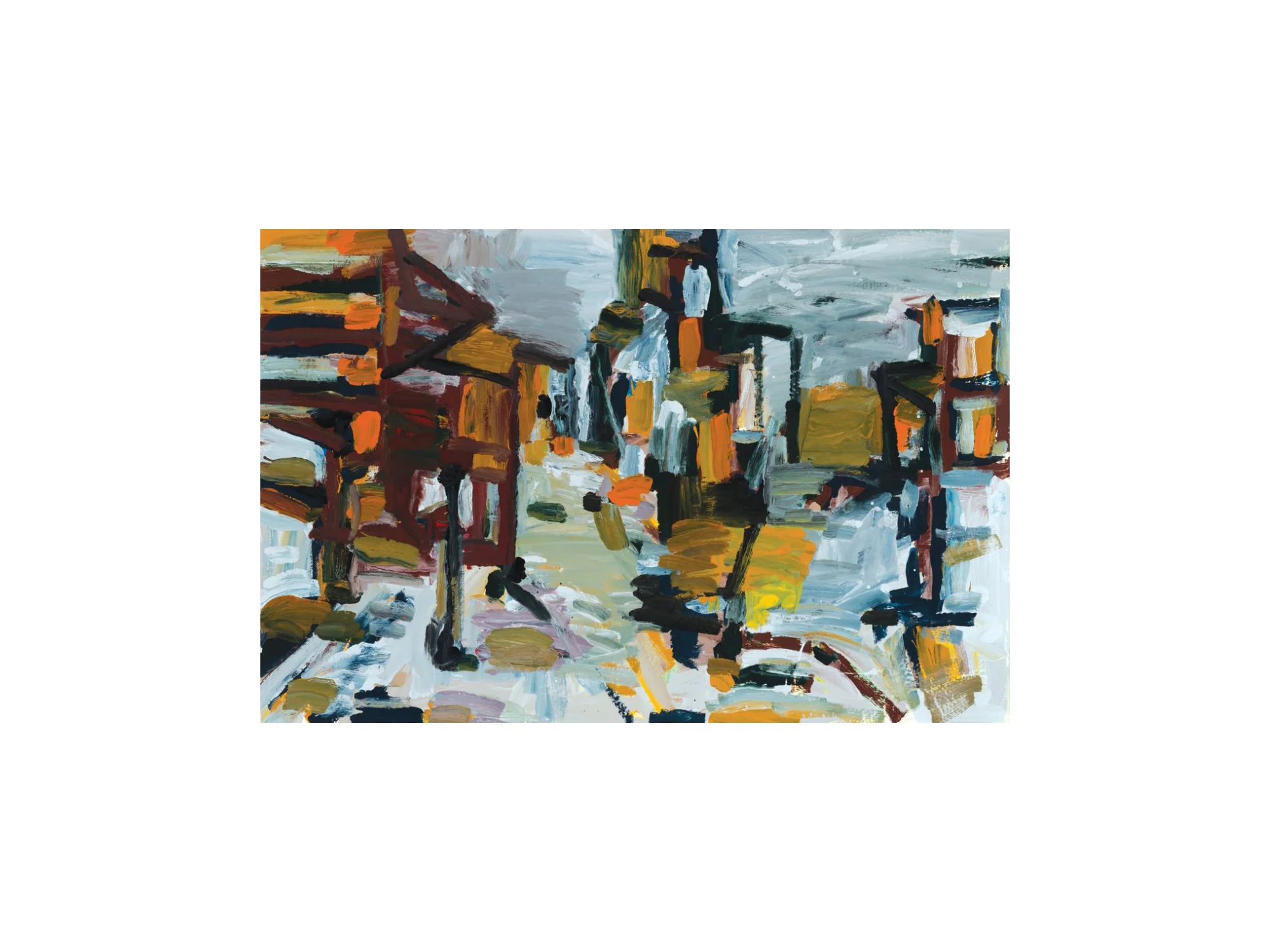 James Clayden Junction , 2016 enamel on canvas 61 x 91.5cm ARTIST BIO