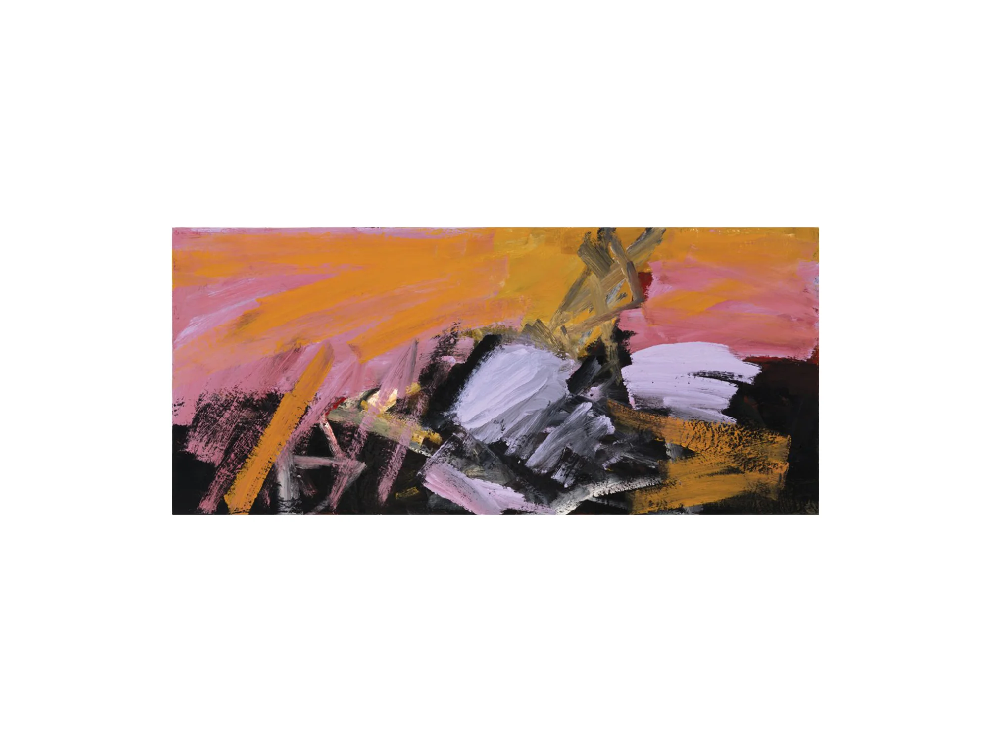 James Clayden Lookout , 2016 enamel on board 31.5 x 71cm ARTIST BIO