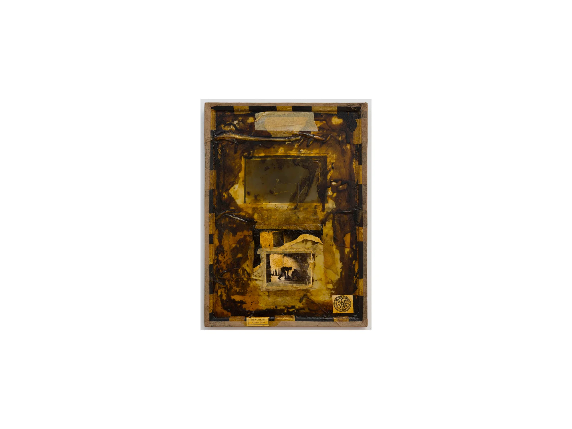 Bernhard Sachs Untitled (Weltsinneslust) , 2016 mixed media on paper and framed glass 64 x 44c ARTIST BIO