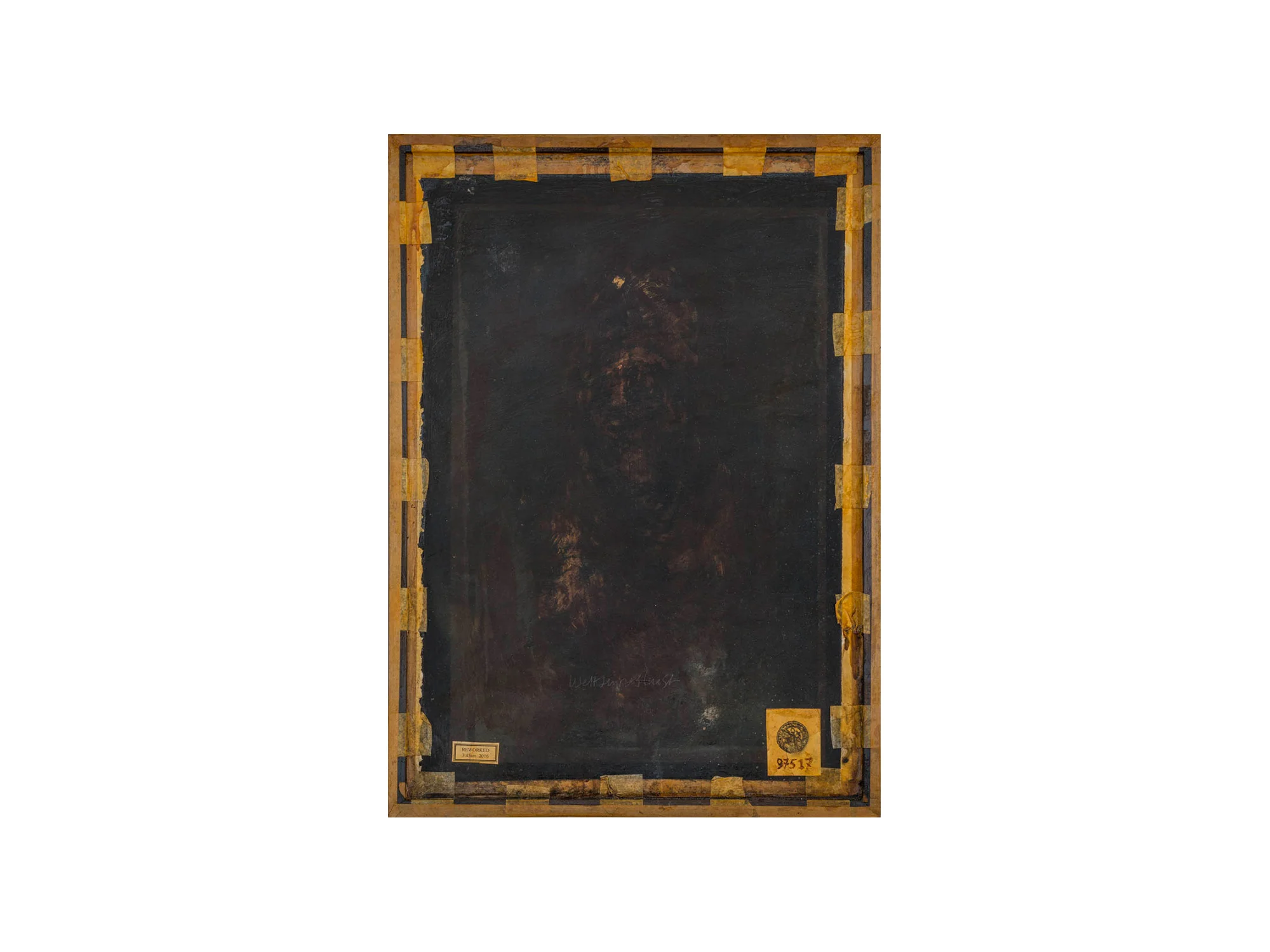 Bernard Sachs Weltsinneslust , 2016 acrylic on screenprint on framed card 80 x 57cm ARTIST BIO