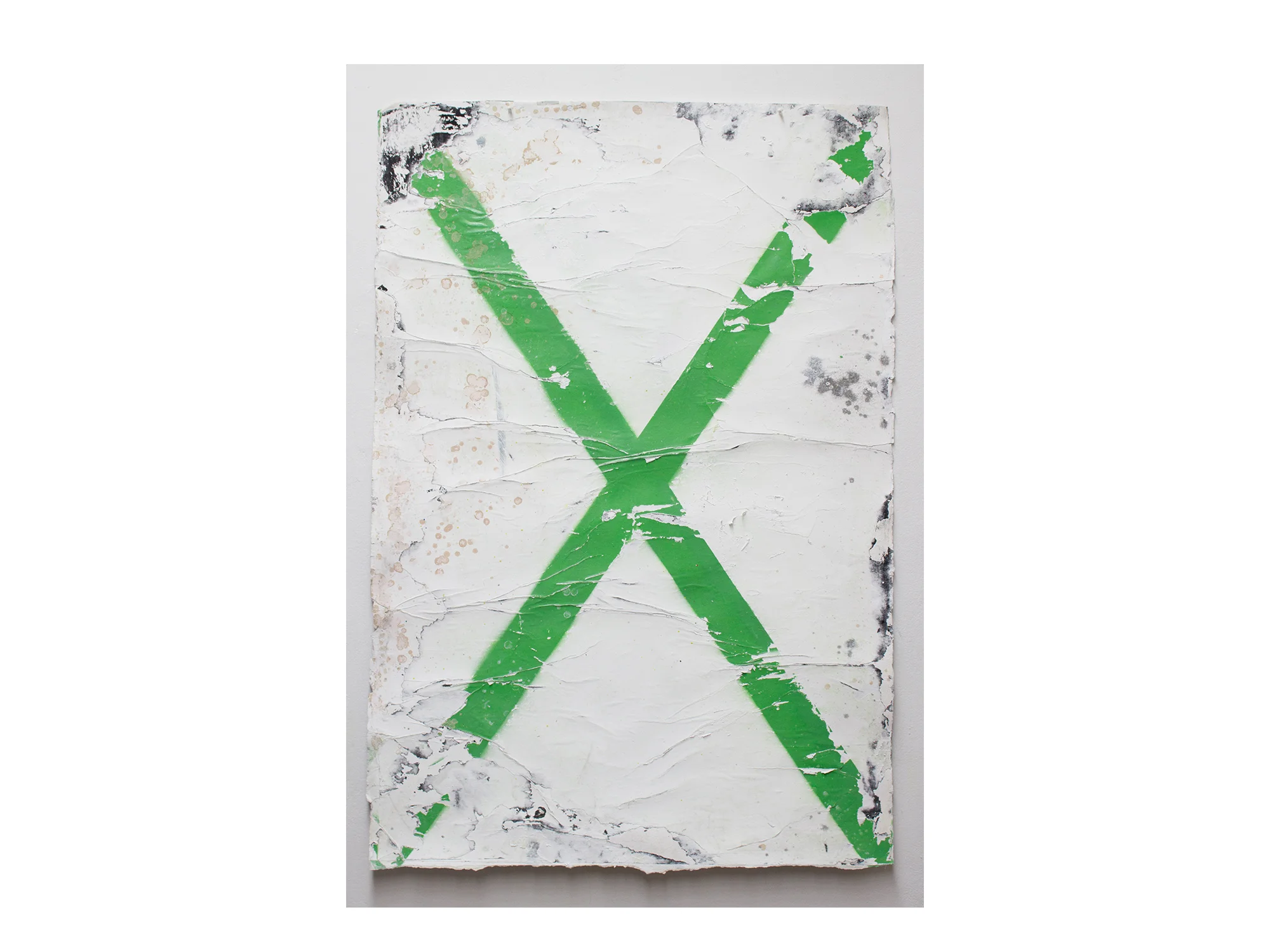 Brett McMahon Taman Bahagia 2 , 2017 gesso, acrylic and enamel on paper 150 x 102cm ARTIST BIO
