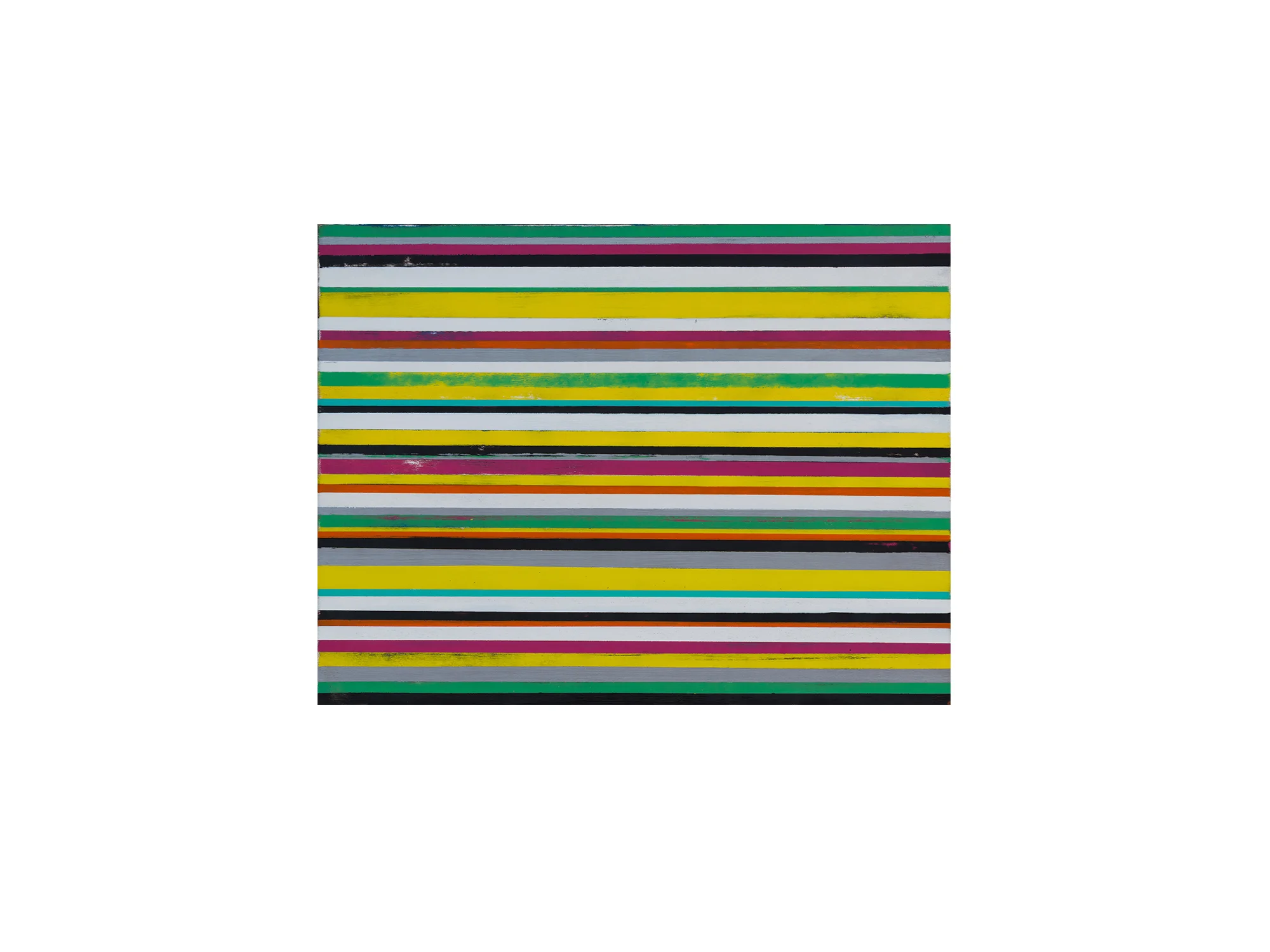 Brett McMahon KL City 11 , 2017 acrylic and enamel on ply panel 60 x 80cm ARTIST BIO
