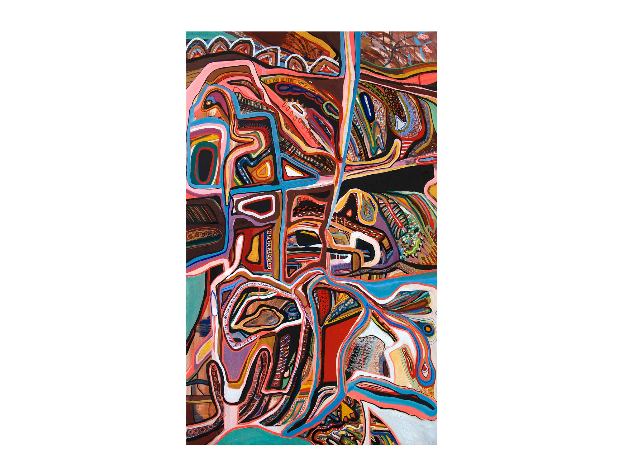 Mary Barton Motels of Pushkar , 2017 pigment and oil on canvas 110 × 180cm ARTIST BIO