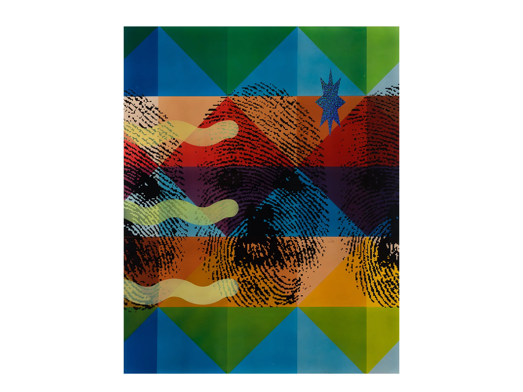 Merric Brettle Dog Star , 2017 automotive paint on mdf 92 x 73 cm ARTIST BIO