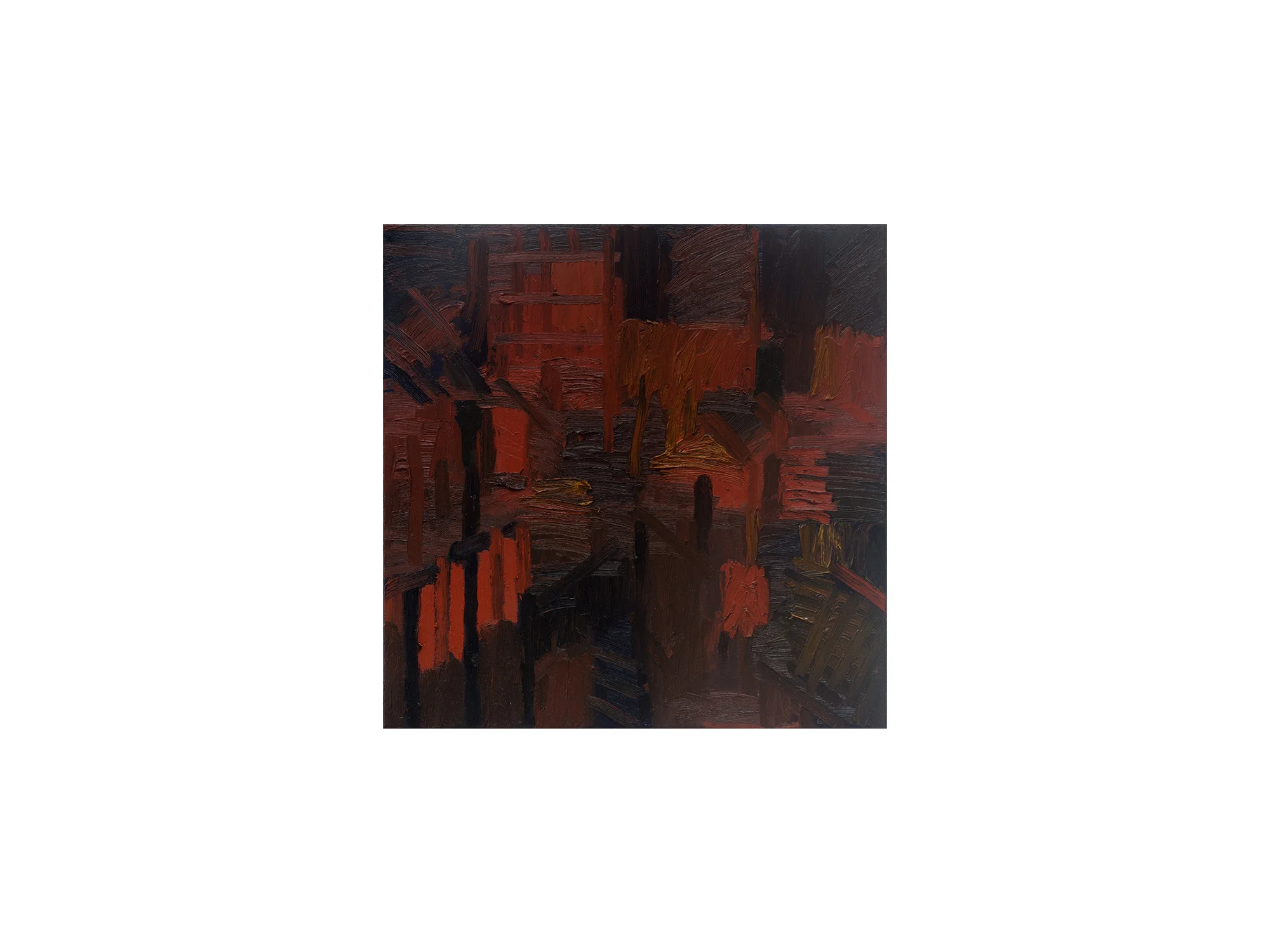 James Clayden In Kyoto , 2017 oil on canvas 71 x 71cm ARTIST BIO