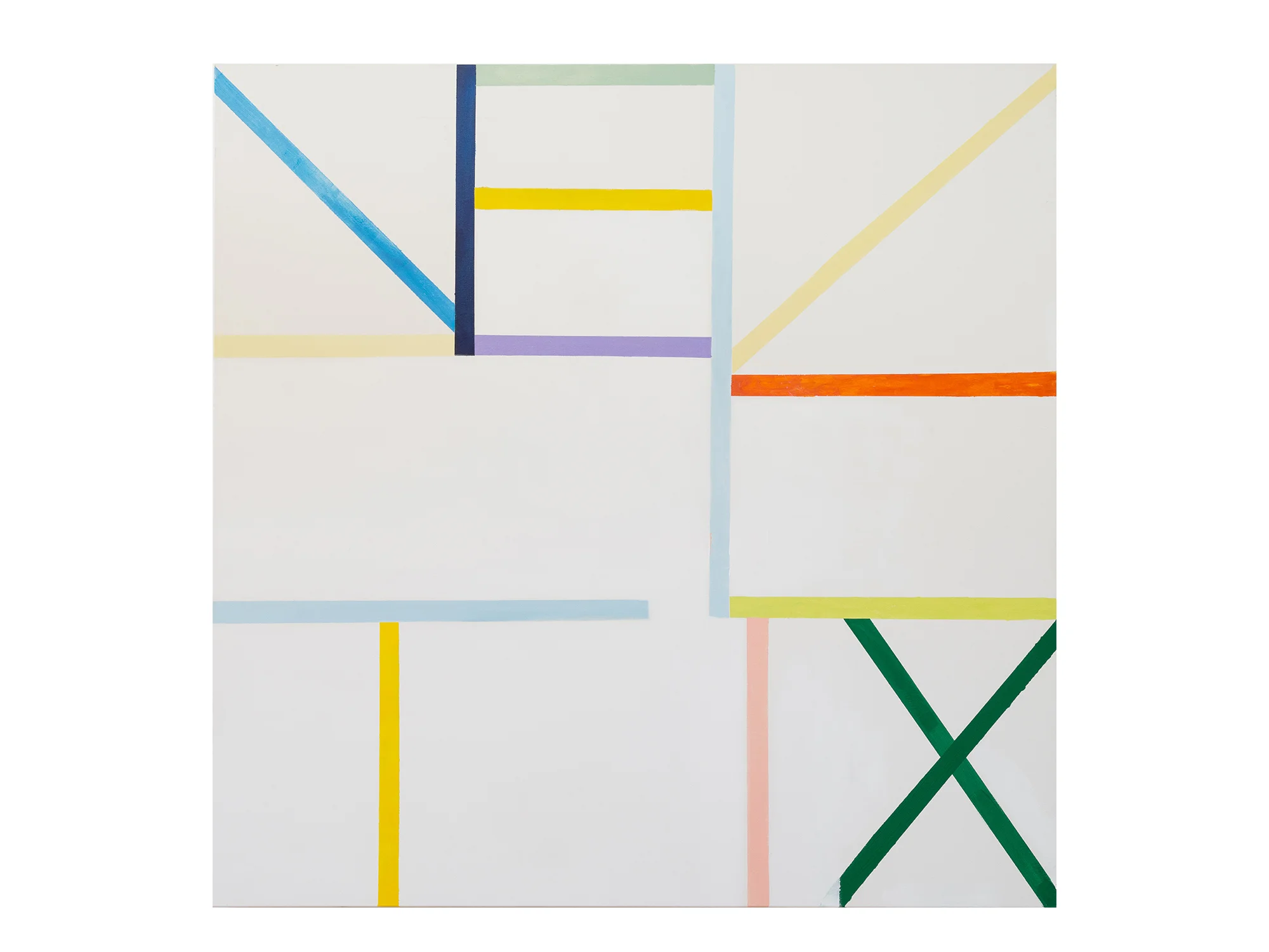 Antonia Sellbach Unstable Object 31 , 2016 acrylic polymer on linen 150 x 150cm