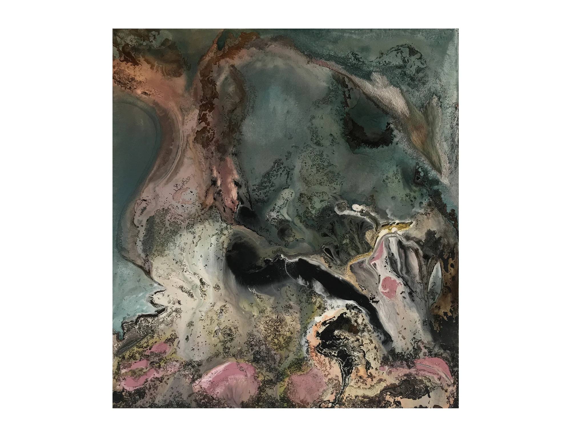 Eduardo Santos Memories of Colours V , 2018 oil, acrylic and natural pigment on canvas mounted on board 180 x 164cm ARTIST BIO