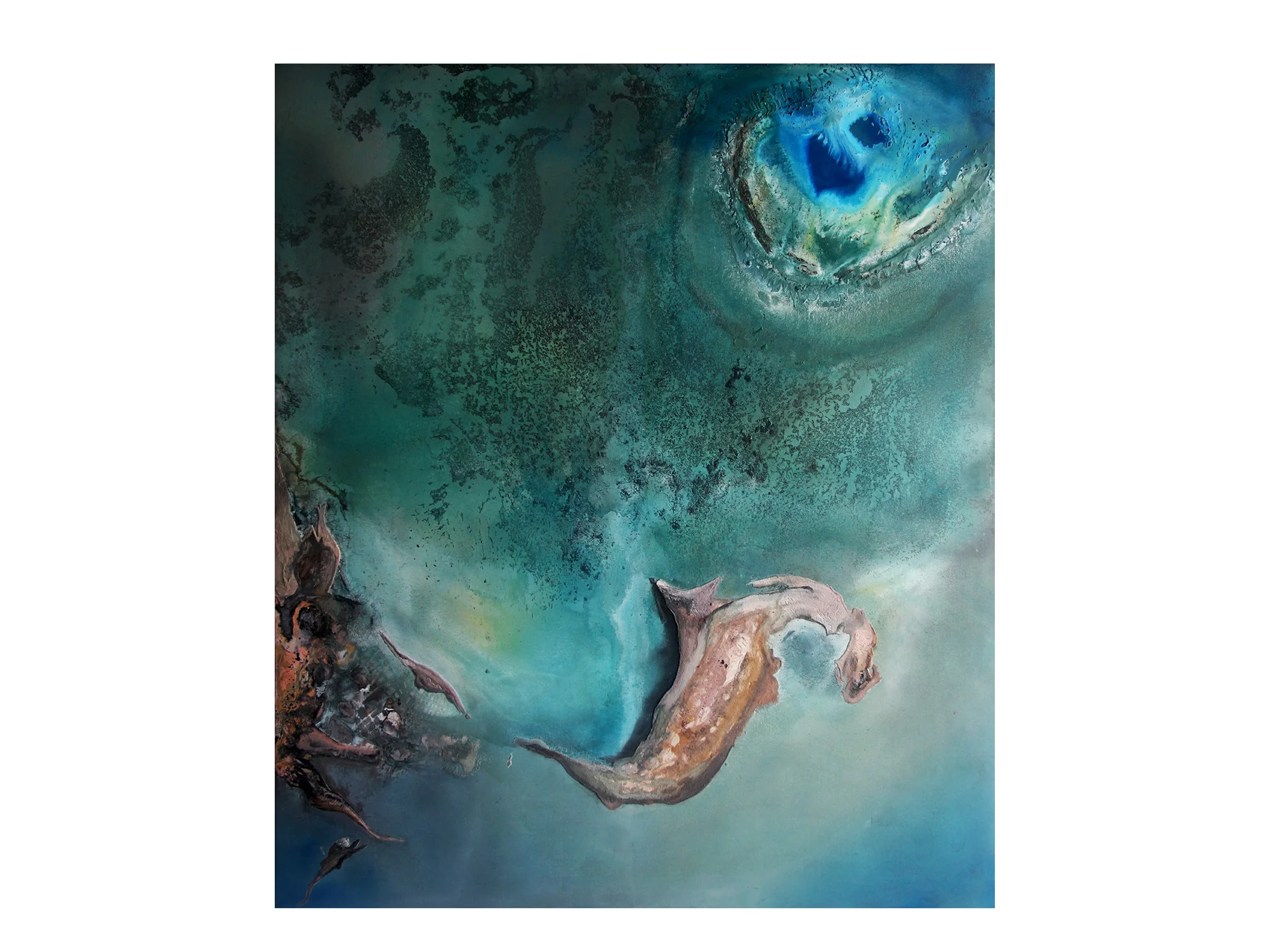 Eduardo Santos Memories of Colours XI , 2018 oil, acrylic and natural pigment on canvas mounted on board 180 x 162cm ARTIST BIO