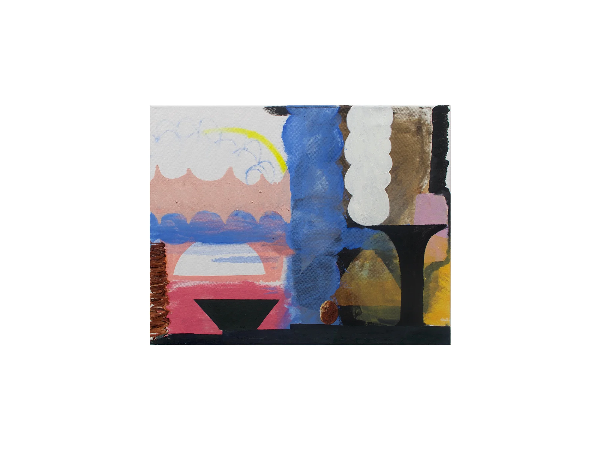 Neil Keith Baker Pushpull , 2018 oil on canvas 40.5 x 50.5cm ARTIST BIO