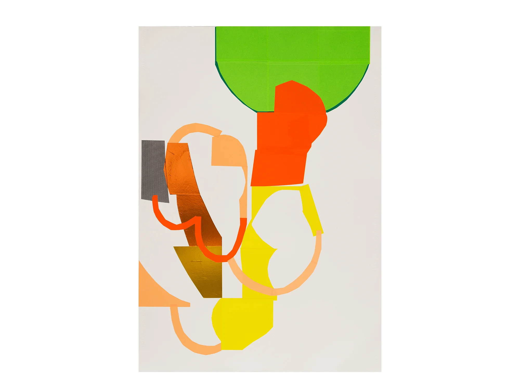 Julia Powles I Believe in Ghosts (Green Version), 2018 collage on paper 105 x 75cm ARTIST BIO