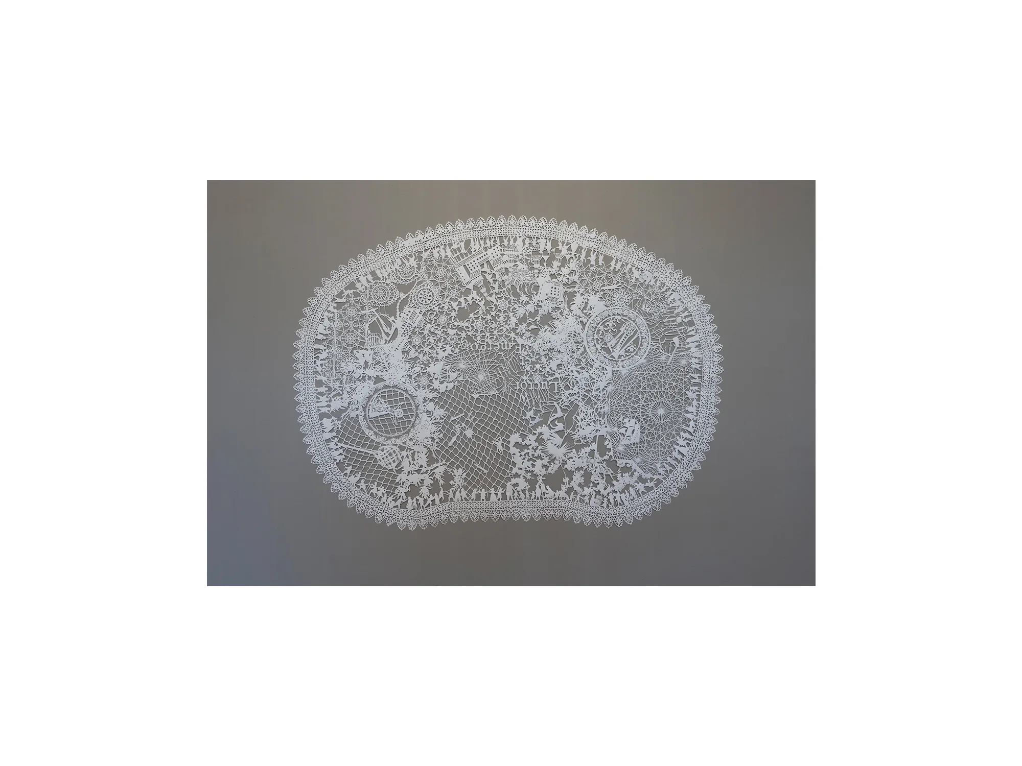 Emma van Leest Trousseau, 2015 Tyvek synthetic paper 135 x 185cm