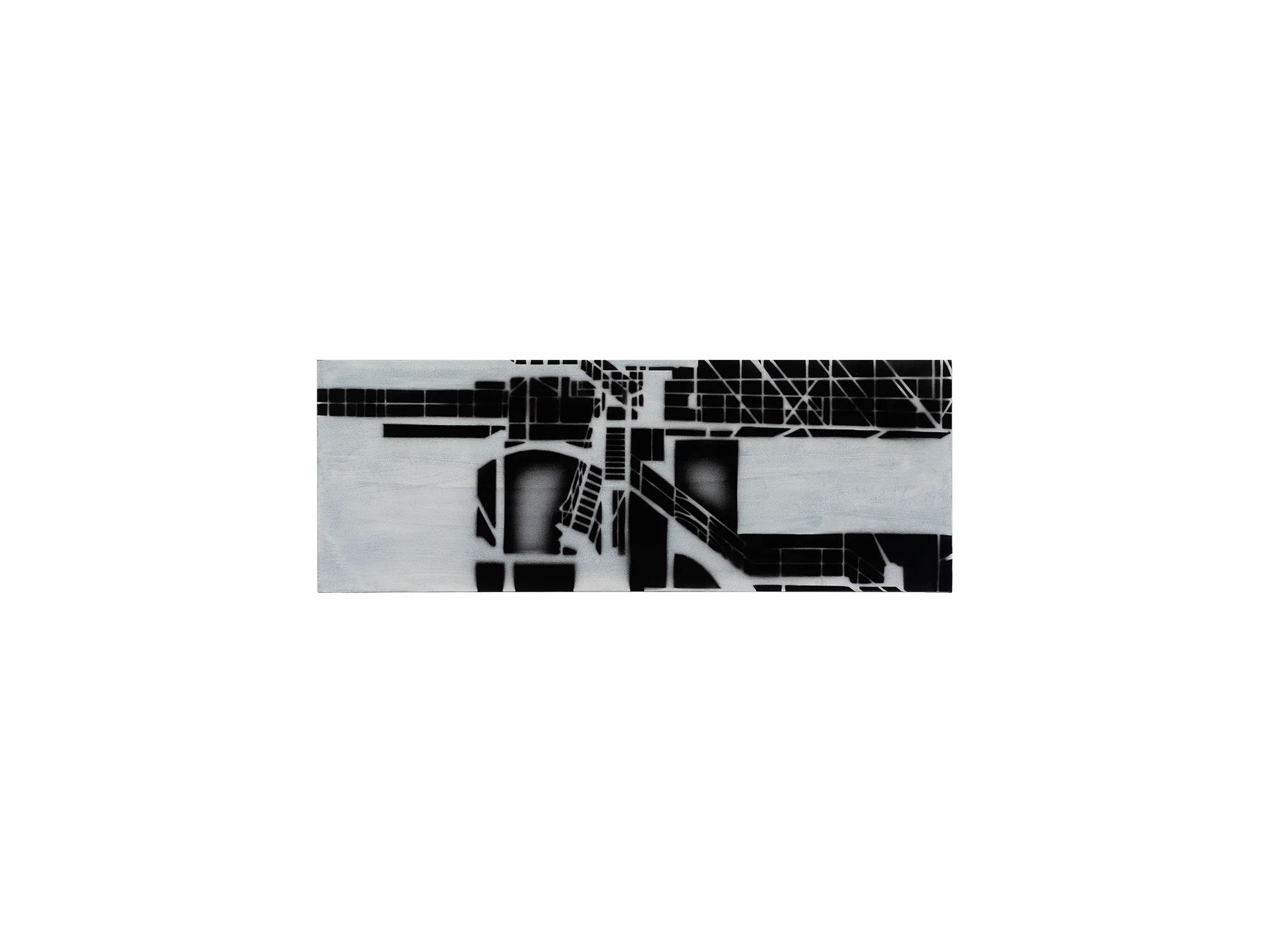 Louise Forthun Gangway, 2018 acrylic on linen 33 x 90cm ARTIST BIO