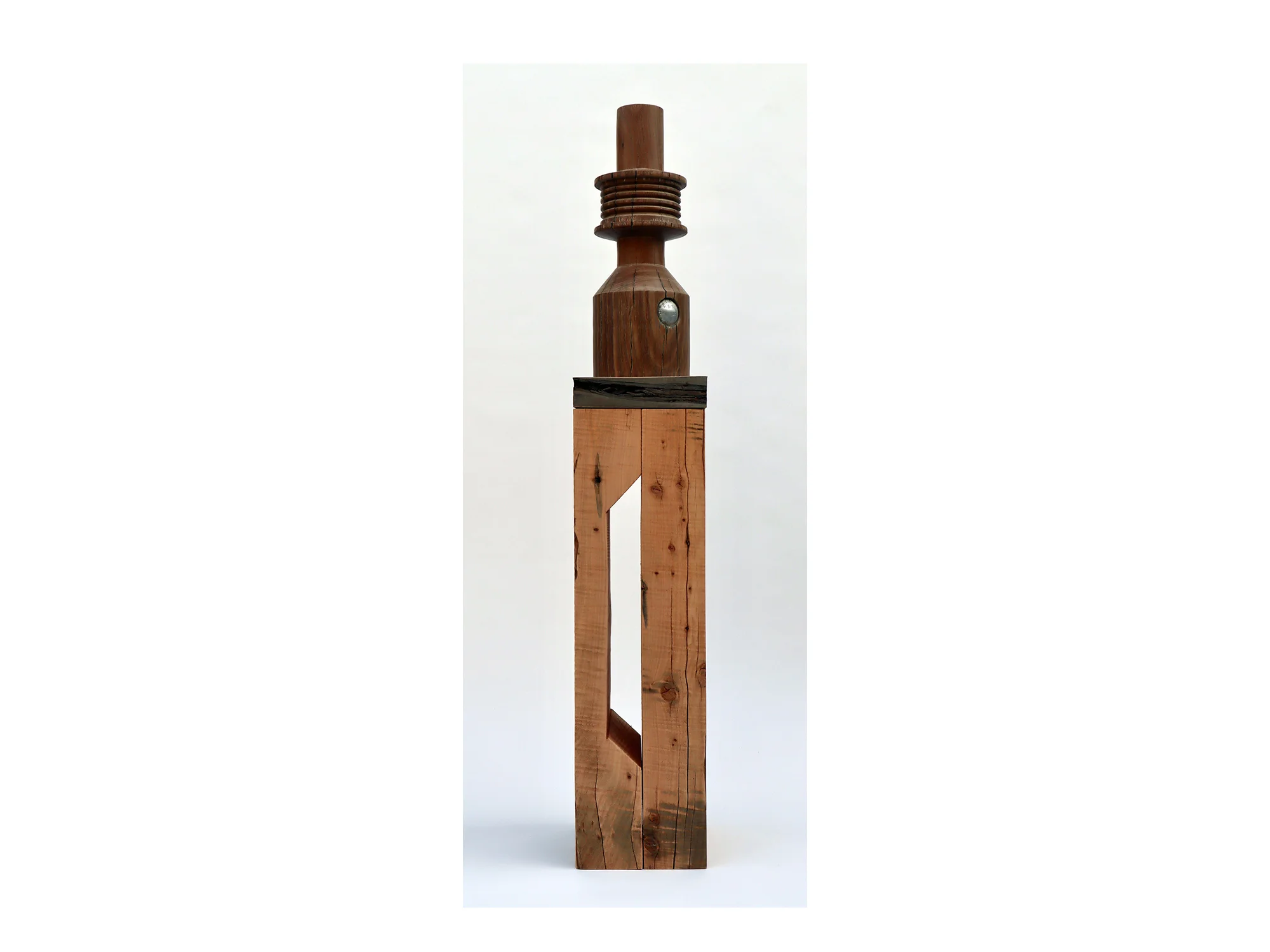 Jo Wilson Platen/RJW#5 , 2018 reclaimed cypress, tallowwood, pigment and clear coat 142 x 24 x 24cm