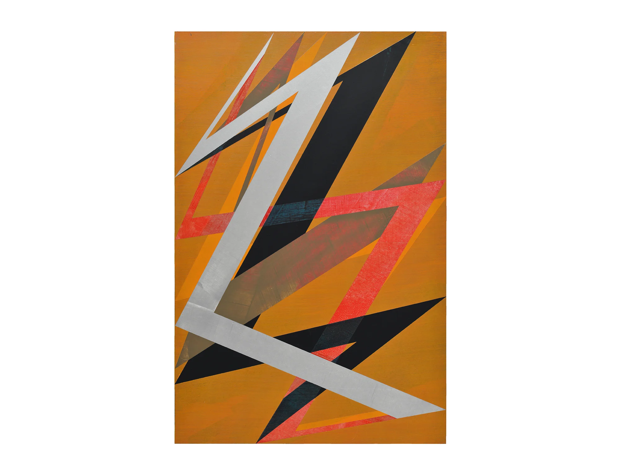 Justin Andrews Space Force Painting A , 2018 acrylic on braced panel 90 x 60cm ARTIST BIO
