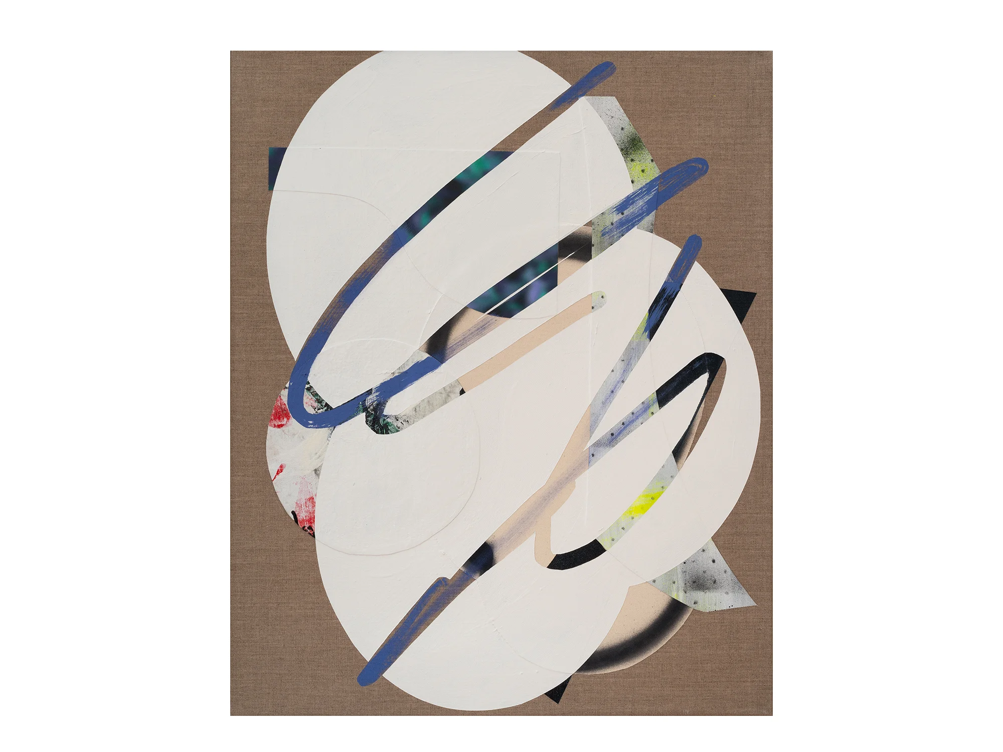 Marc Freeman Cloudbuster #3 , 2018 canvas, acrylic, enamel and digital-print on linen 80 x 65.5cm ARTIST BIO