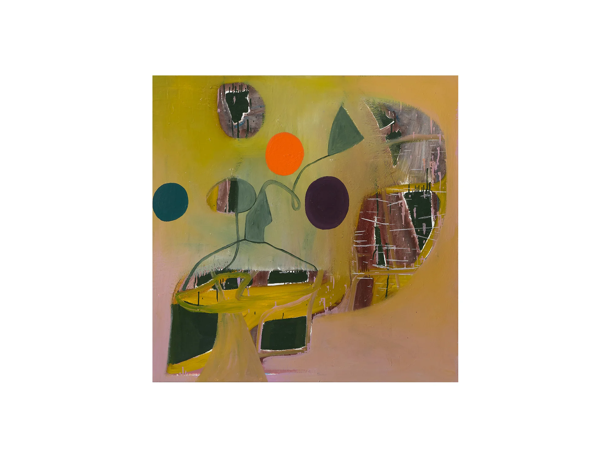 Gareth Sansom Orphan Annie , 2005 oil and enamel on canvas 122 x 122cm