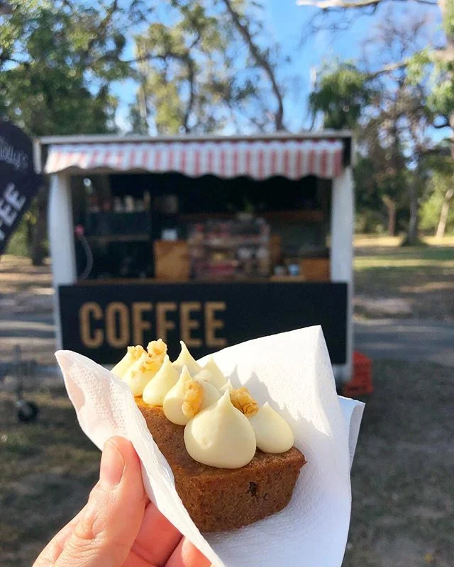 Check out our mini gluten free Carrot Cakes just small enough not to share! At the Jazz in the Park @maroondahcitycouncil .
.
.
.
.
.
#cupcakes #cupcake #cake #cakes #cakepop #stkildabeach #melbourne #foodie #palmtrees #cute #love #melbournecity #mel