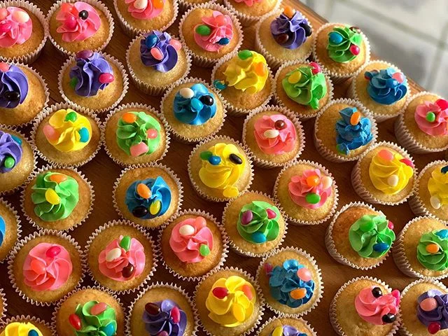 Second batch of jelly bean cupcakes today for one of our corporate orders. Had just as much fun making them as they look 🥳 #melbournesbestcupcakes #melbournecorporatecupcakes #corporateeventsmelbourne