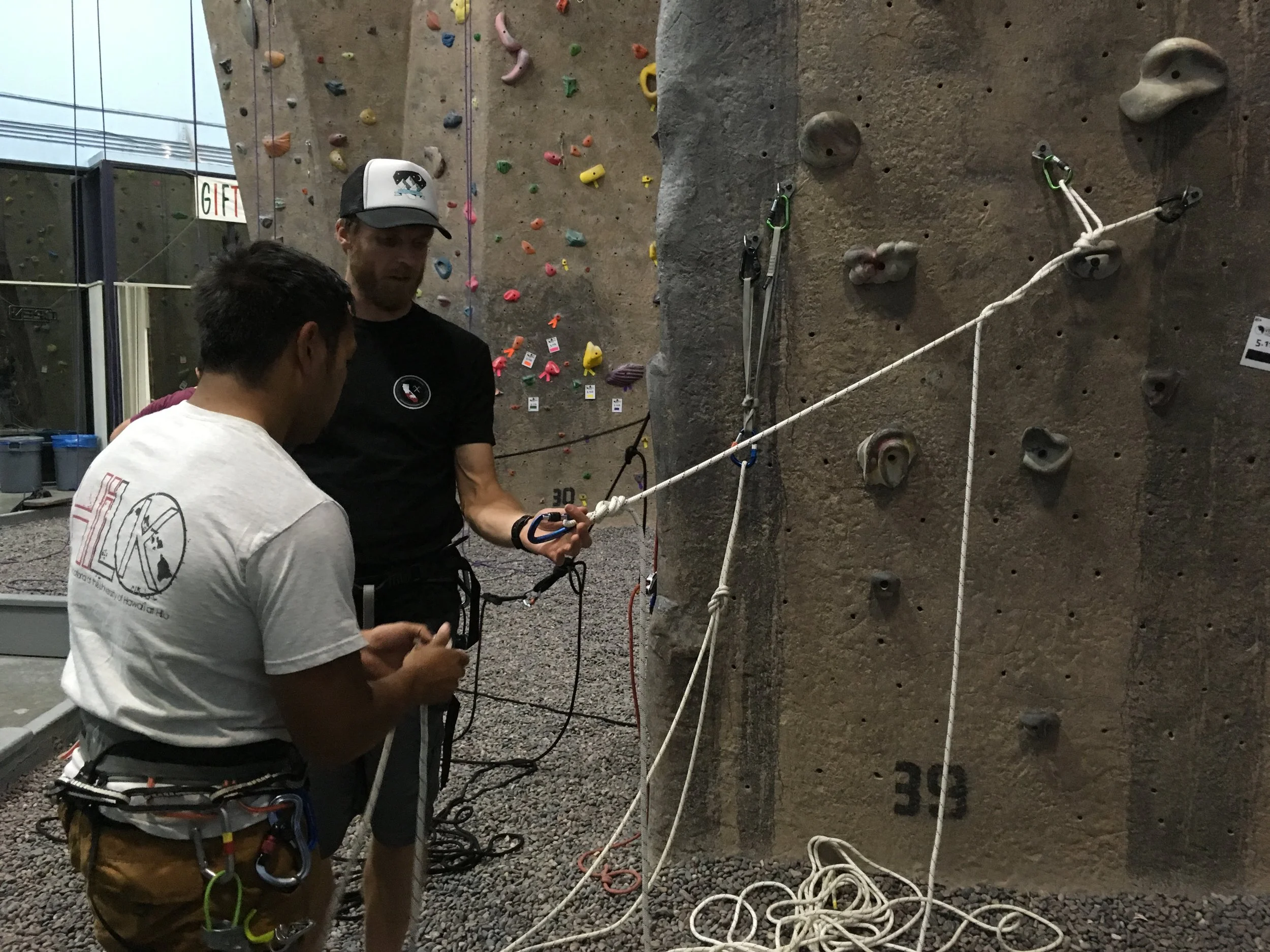 Advanced Anchors Clinic (Joshua Tree Systems) at Vertical Hold Climbing Gym, Poway