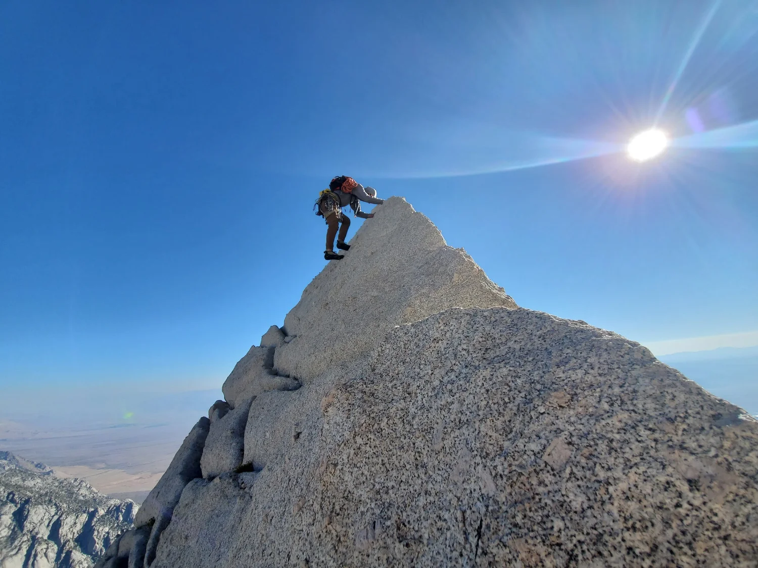 North Ridge Of Lone Pine Peak Reflection Golden State Guiding