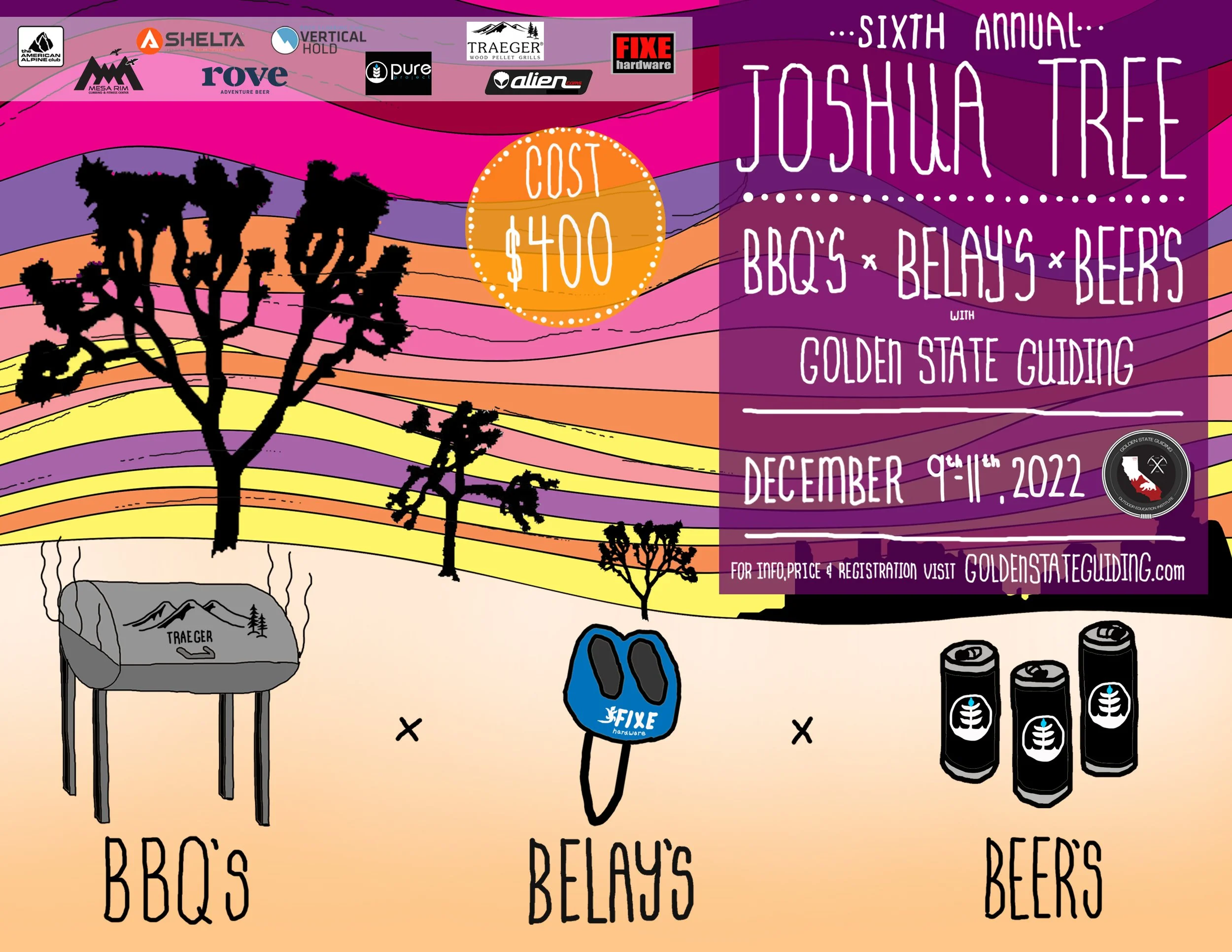 BBQ's x BELAY's x BEER's Joshua Tree